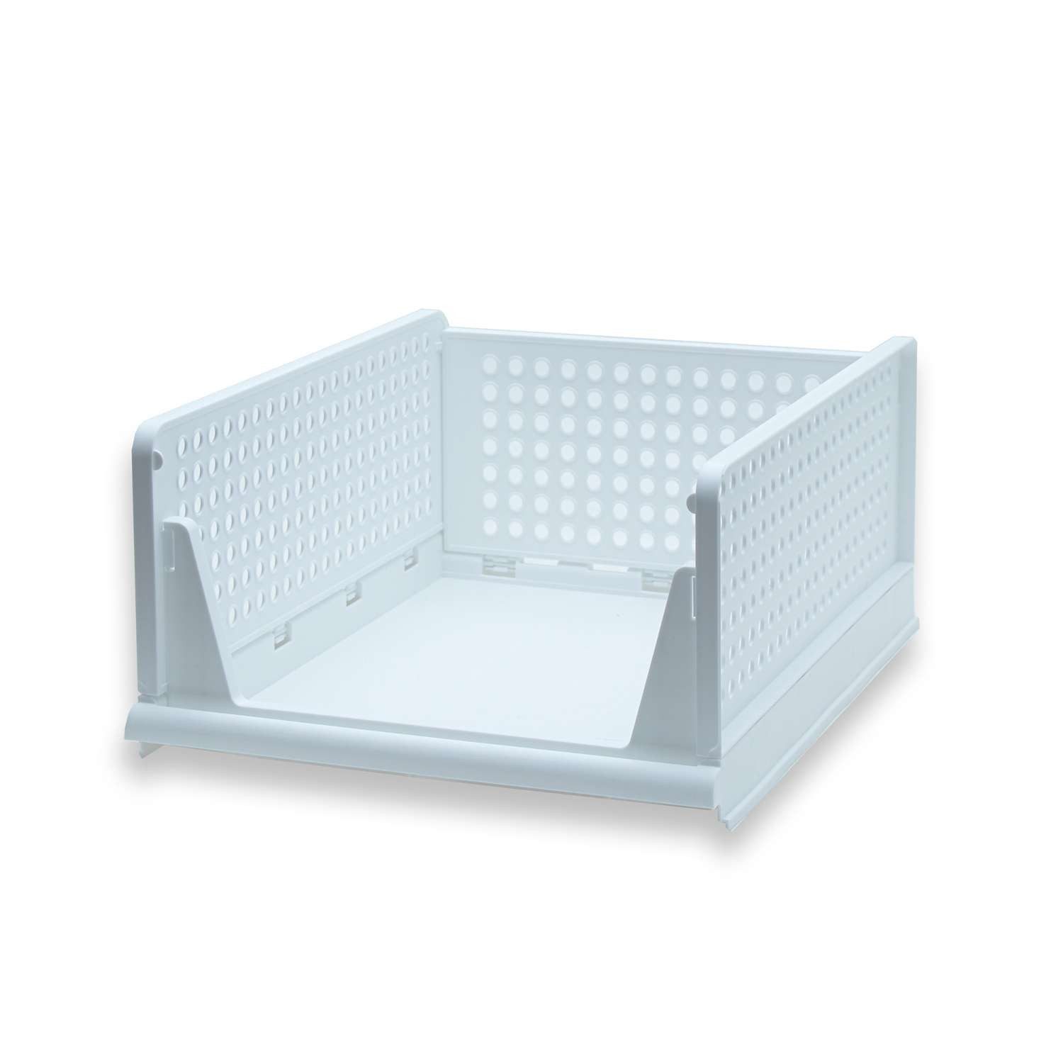 Intirilife Aufbewahrungsbox (1 St), Aufbewahrungs Box Korb Organizer für Schrank aus Kunststoff Faltbar