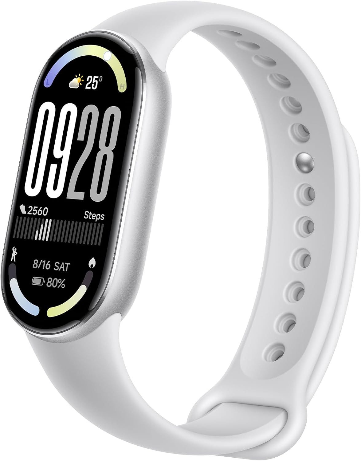 Xiaomi 63269 Smartwatch (4,3 cm, android ios), Xiaomi Smart Band with AMOLED Display and 21-Day Battery Runtime