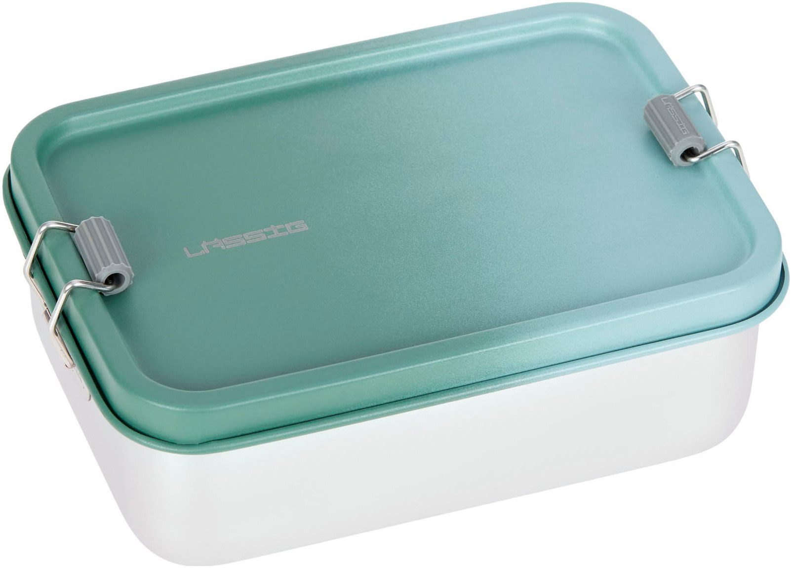 LÄSSIG Lunchbox Solid, olive/green, Edelstahl, Silikon, (1-tlg), aus Edelstahl