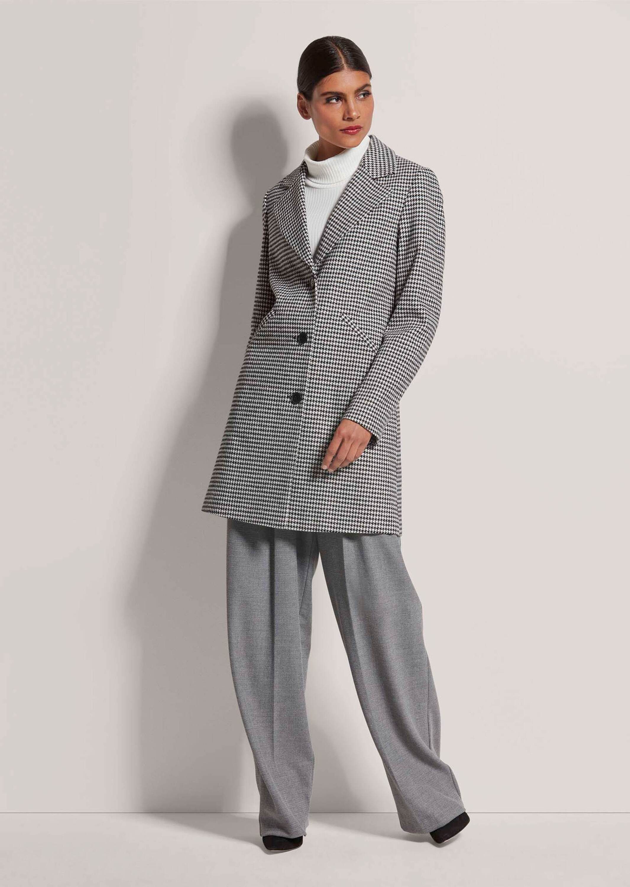 MADELEINE Kurzmantel Mantel mit Hahnentritt-Muster günstig online kaufen