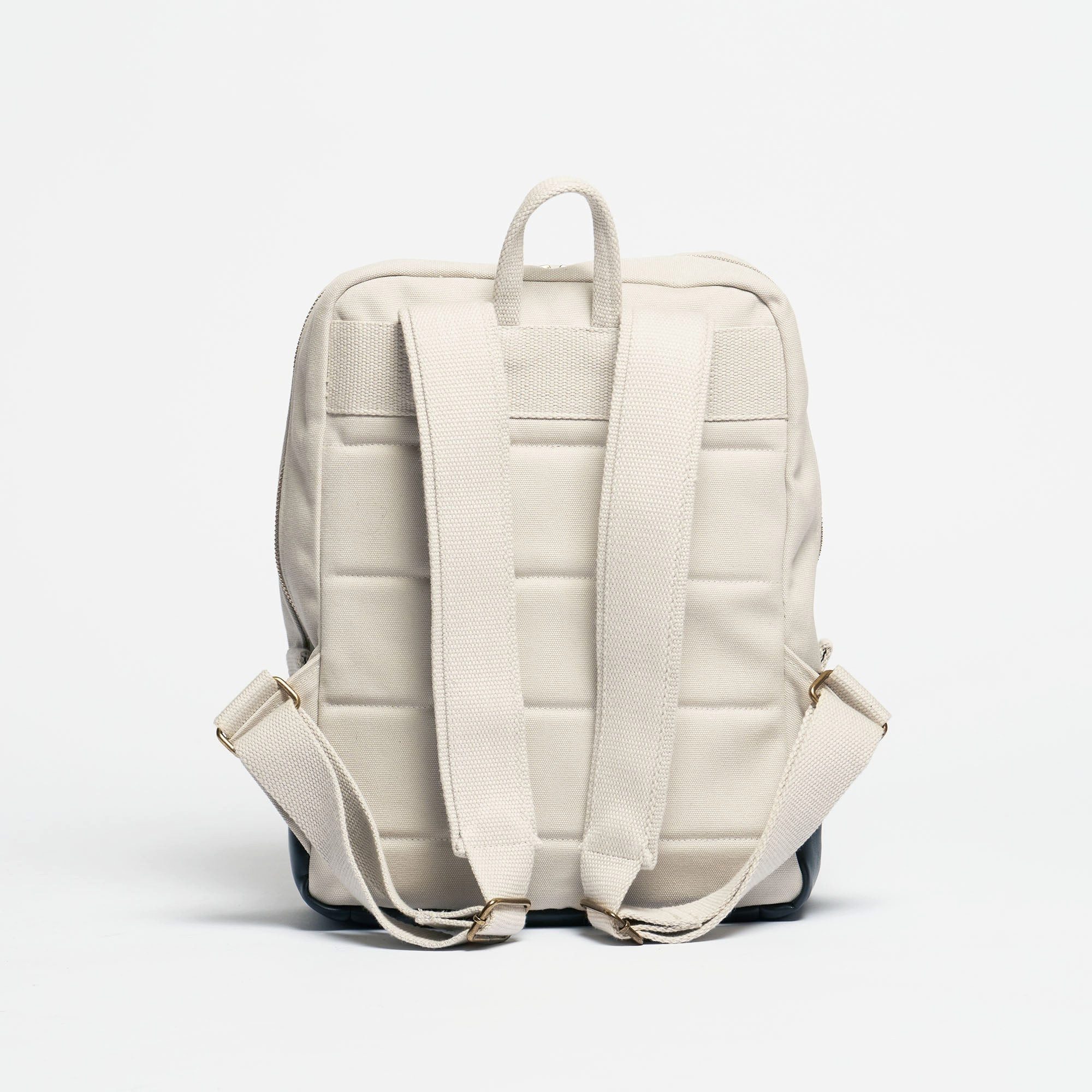 Souleway Cityrucksack Daypack Two-Tone, vegan, für Damen und Herren aus Canvas und Oleatex, Handgepäck, hergestellt in Deutschland, wasserabweisend