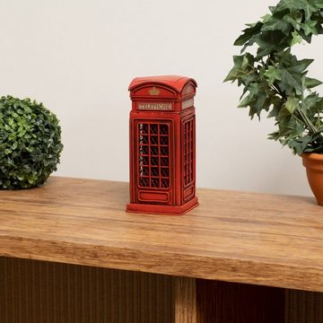 Moritz Spardose Blech-Spardose Telefonzelle England rot, Modell Nostalgie Antik-Stil