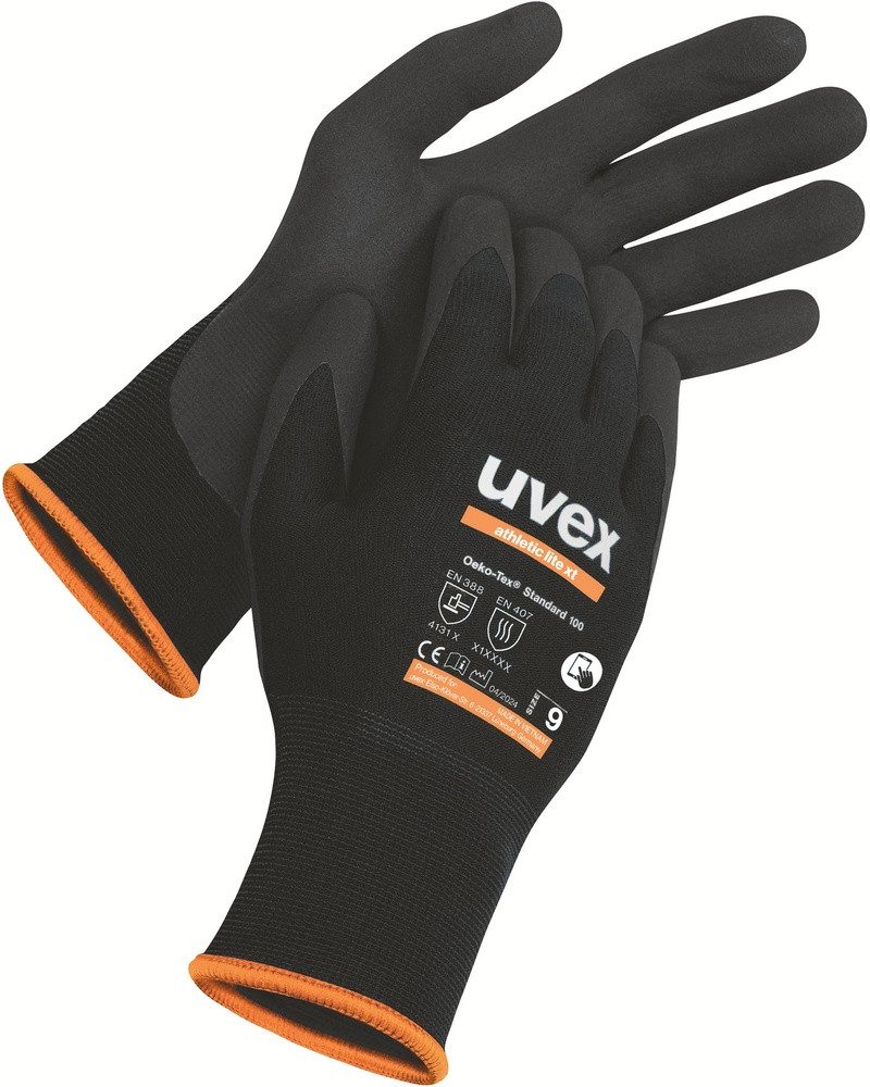 Uvex Arbeitshandschuh-Set Schutzhandschuh Athletic Lite Xt