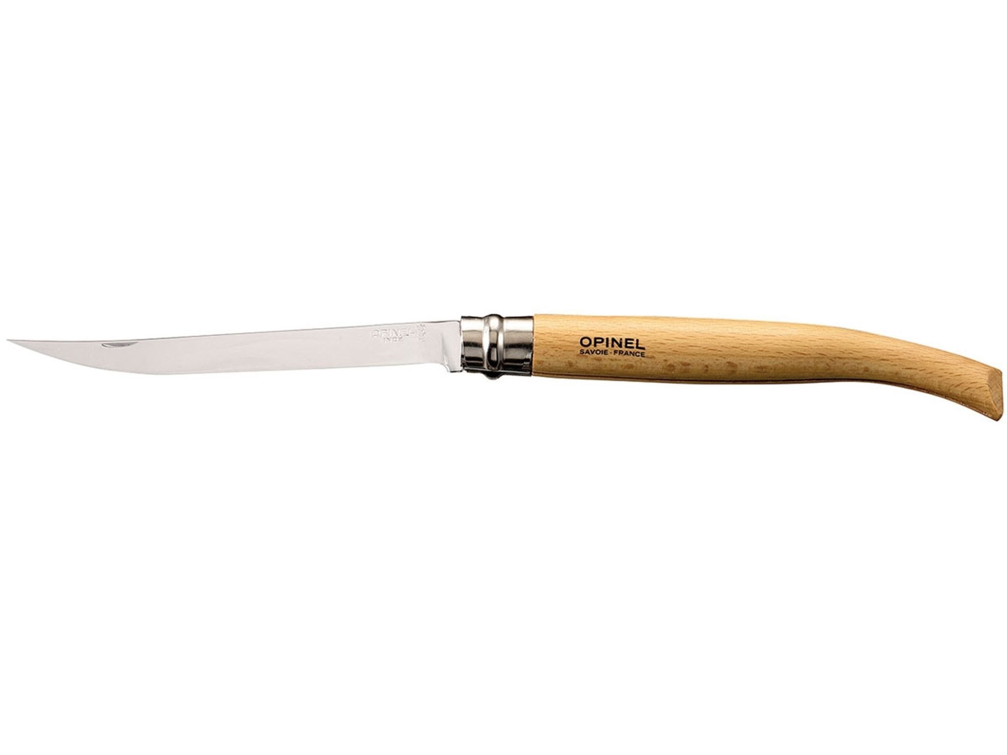 Opinel Taschenmesser Opinel Slim-Line, Größe 15, rostfrei, Buchenholz