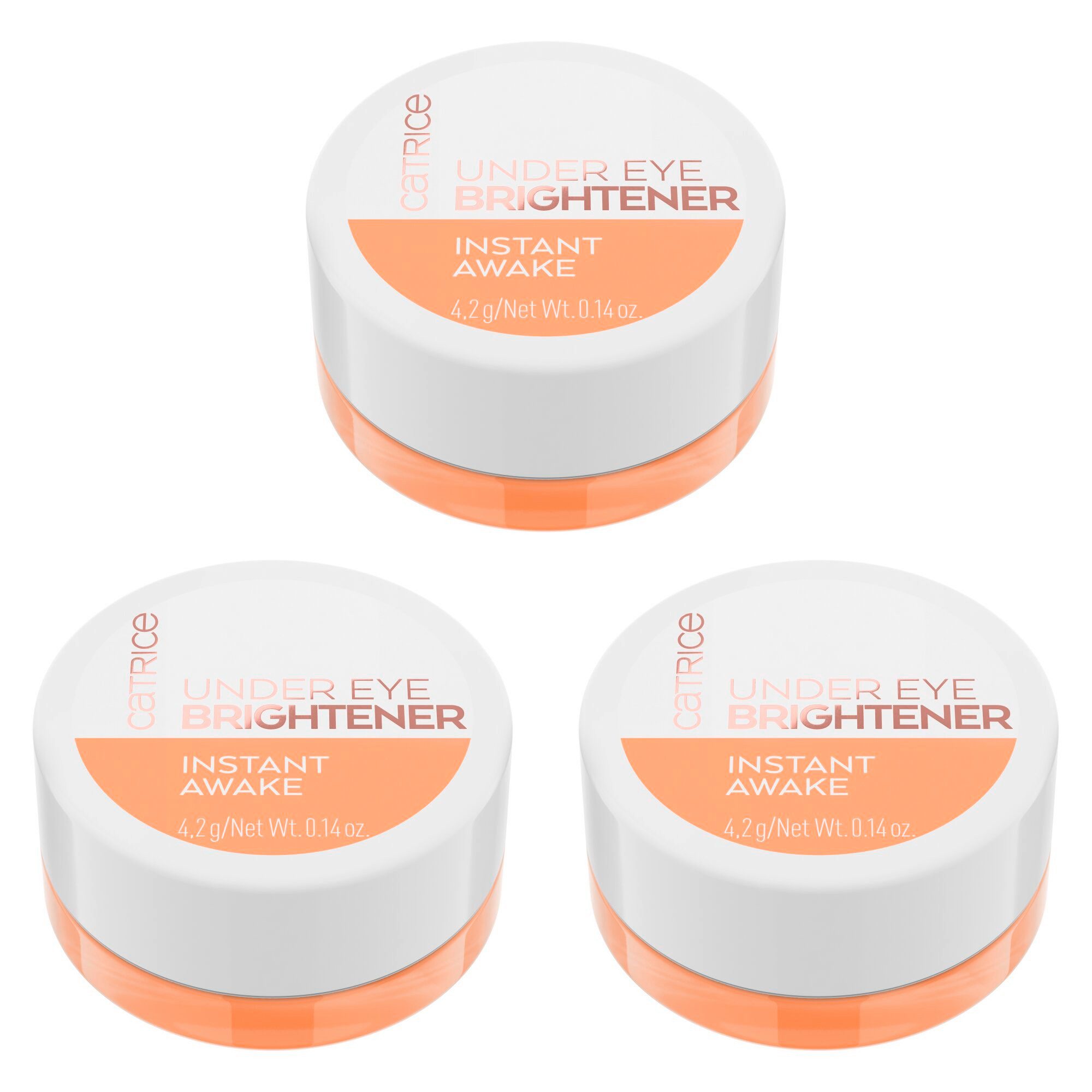 Catrice Augenpflege-Set Under Eye Brightener, 3-tlg., mit Hyaluronsäure