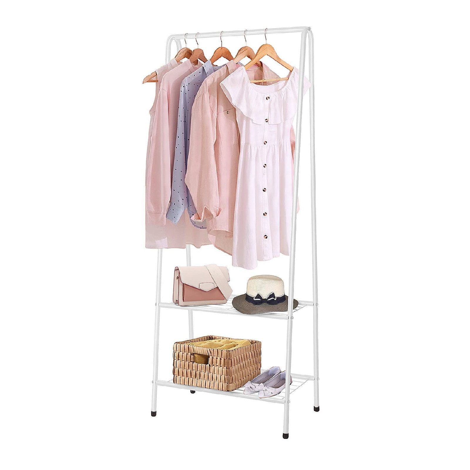 Youyijia Kleiderständer Clothes Rack,Ideal for Bedroom,White
