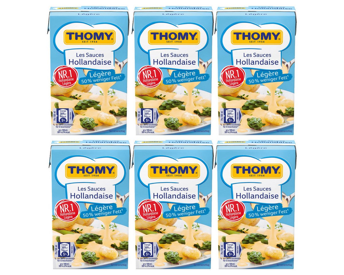 THOMY Saucen, Thomy Les Sauces Hollandaise legere Genuß fettreduziert 250ml 6er Pack