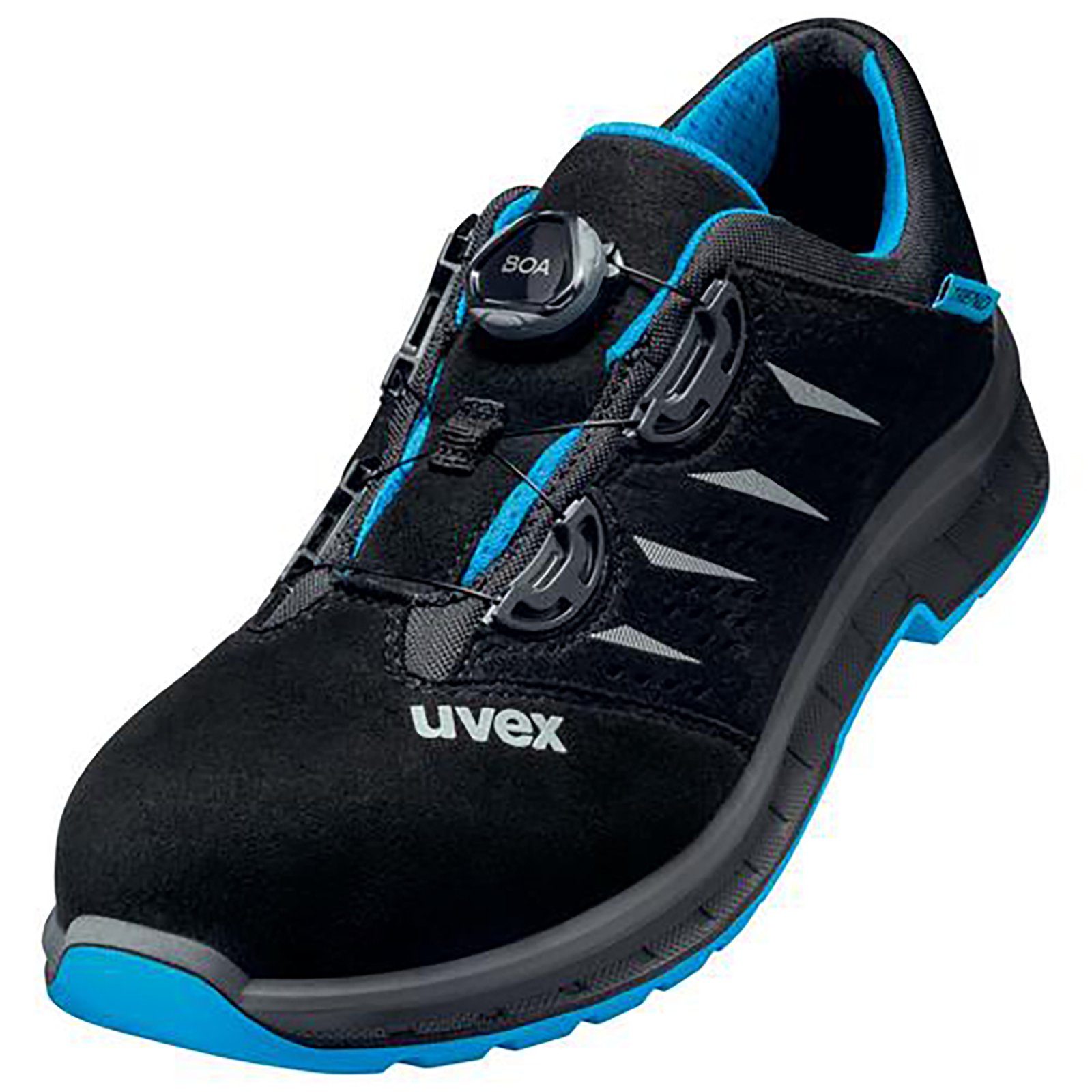 Uvex 2 trend Halbschuhe S1P blau, schwarz Weite 12 Sicherheitsschuh