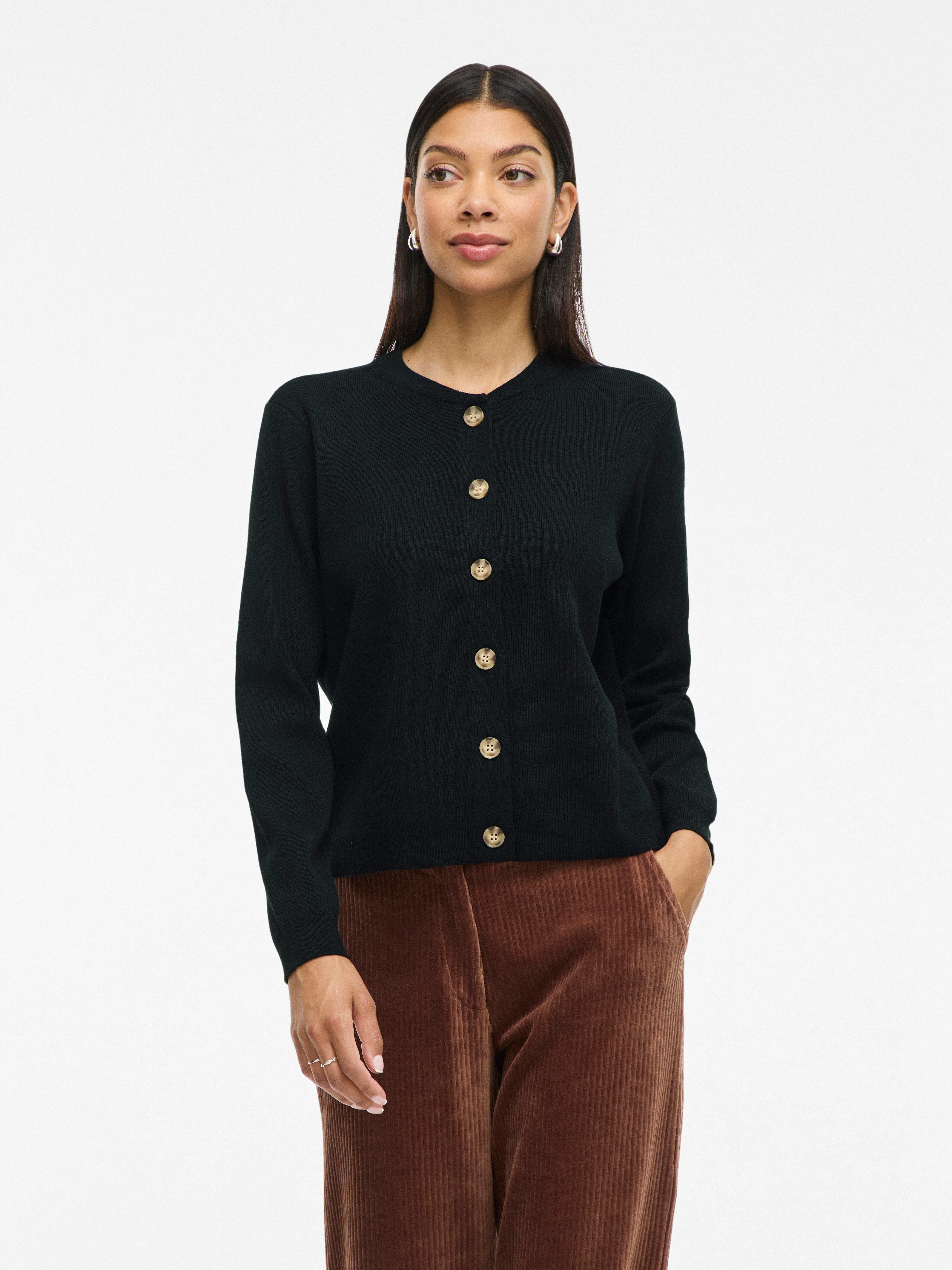 Vila Strickjacke VIOSTRIA O-NECK L/S CARDIGAN - NOOS günstig online kaufen