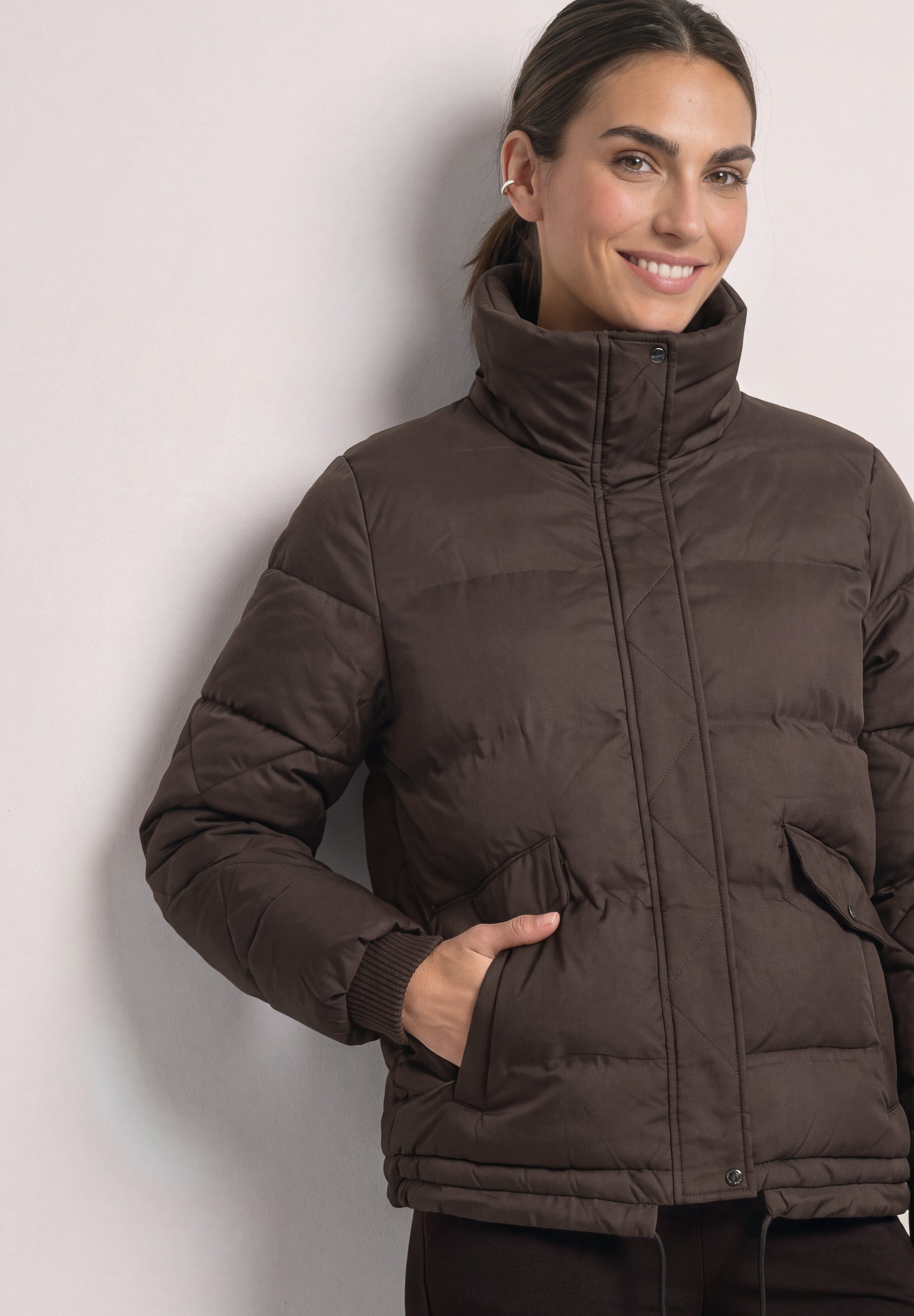 STREET ONE Steppjacke wasserabweisend, Stehkragen