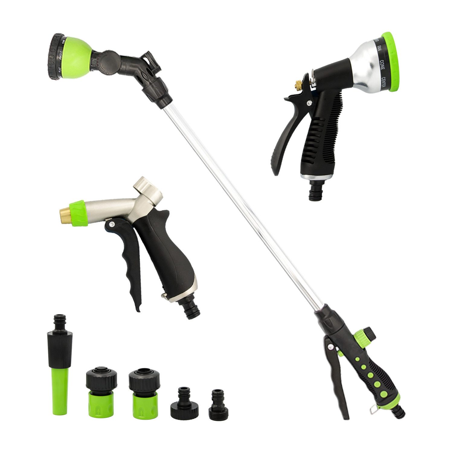 Stabilo Sanitär Gartenschlauch 3/4 Zoll Sprüh- und Gießset Gartenbewässerung mit Spritze und Brause
