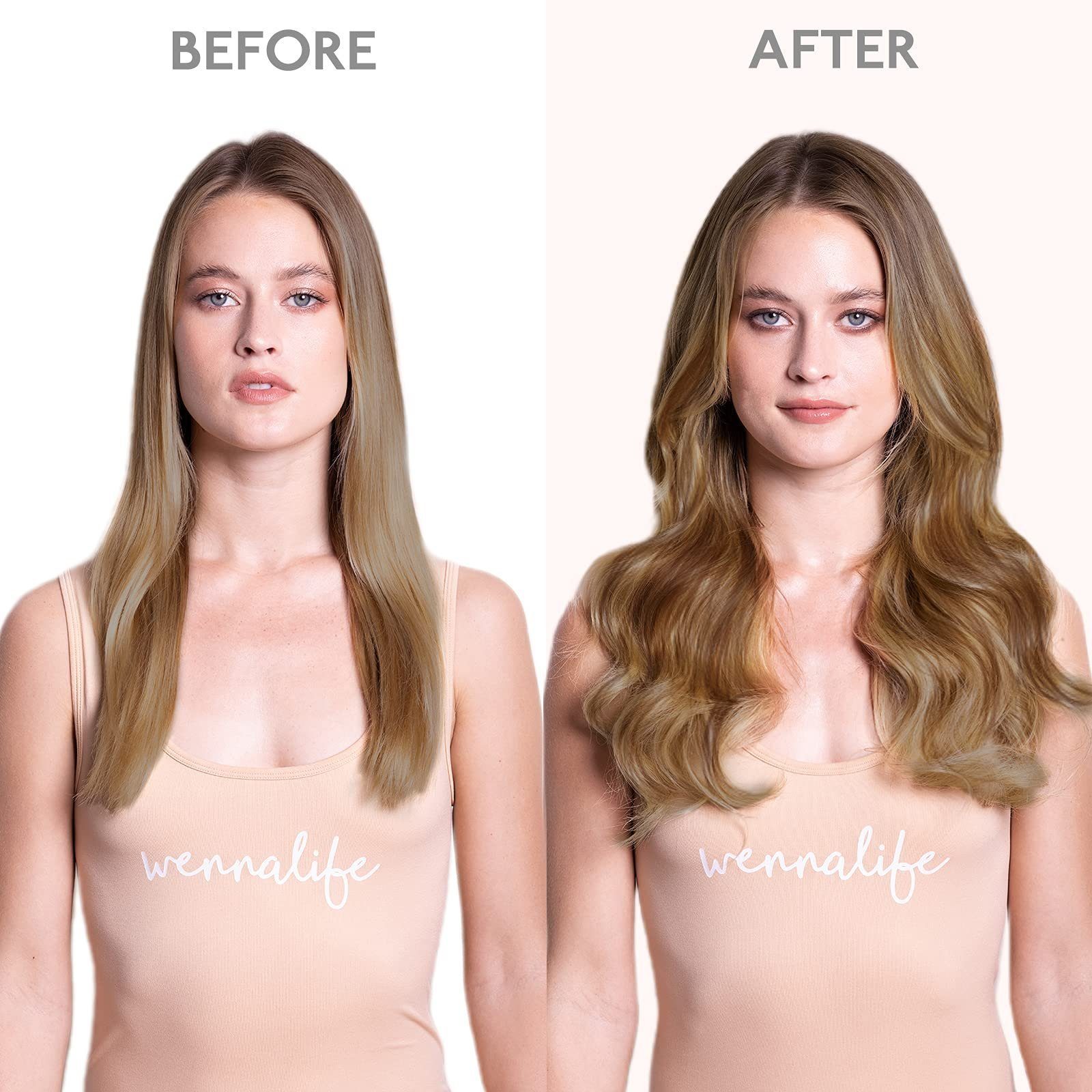 Echthaar-Extension Schokoladenbraun Balayage Honigblond Draht bis Haarverlängerungen, Wennalife