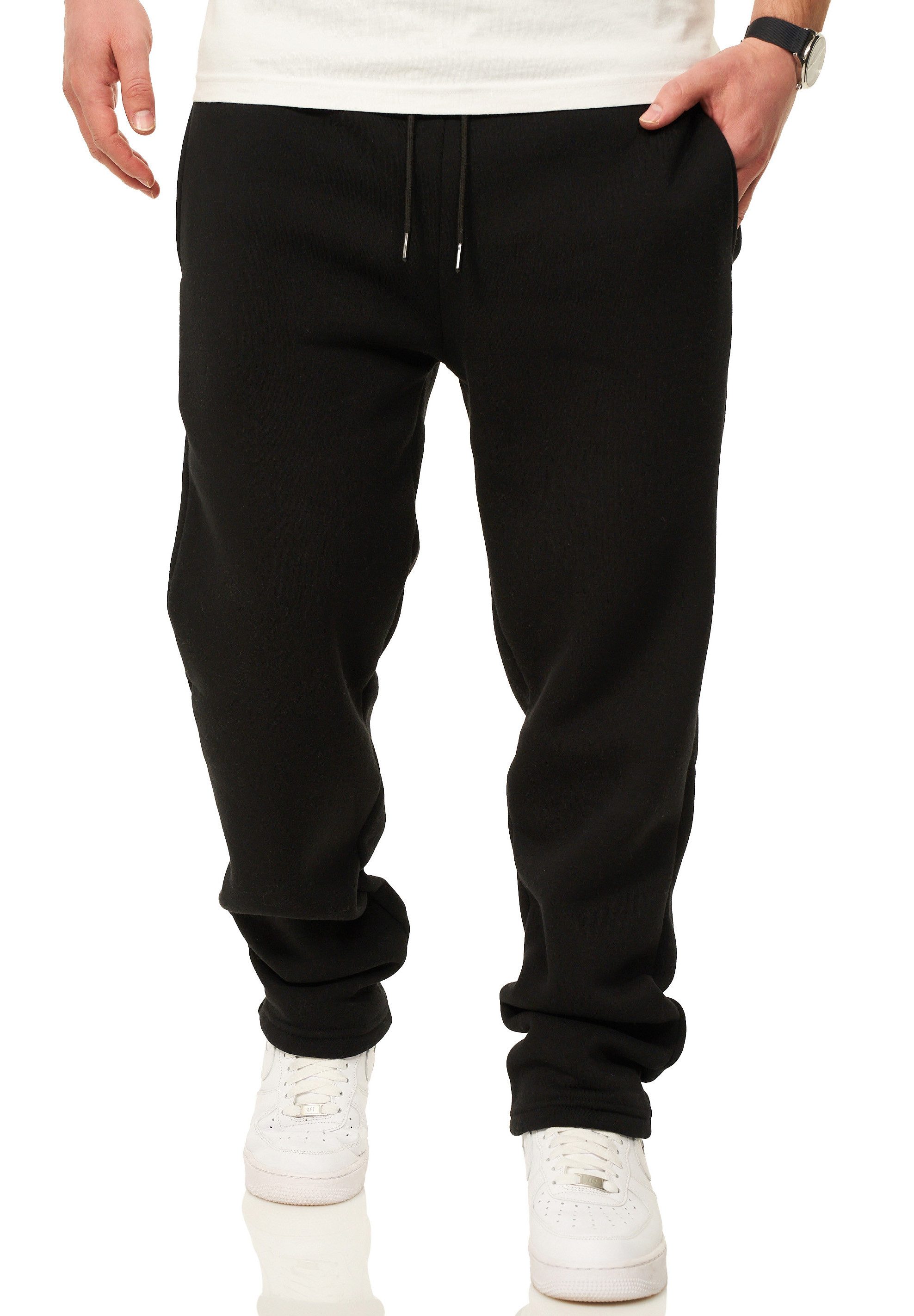 DAILY COTTON Jogginghose im Straight-Fit als Lange Sweatpants Trainingshose Herren Freizeithose aus Baumwolle