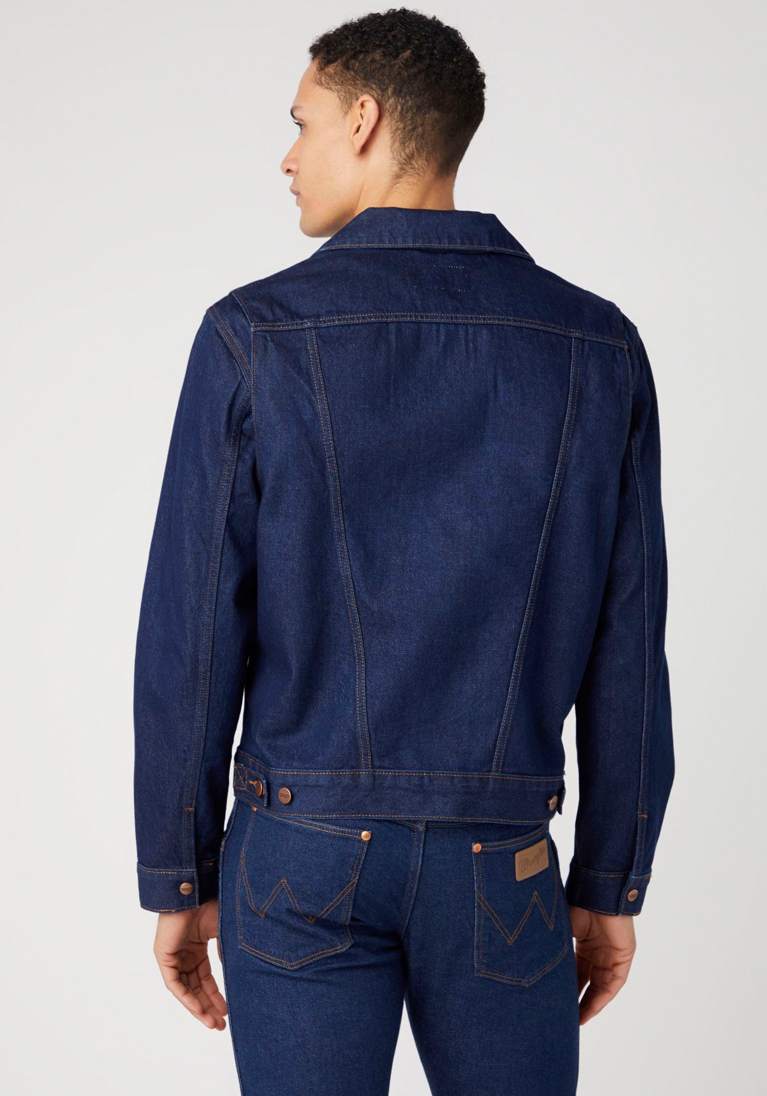 Wrangler Jeansjacke 124MJ mit Ziernähten günstig online kaufen