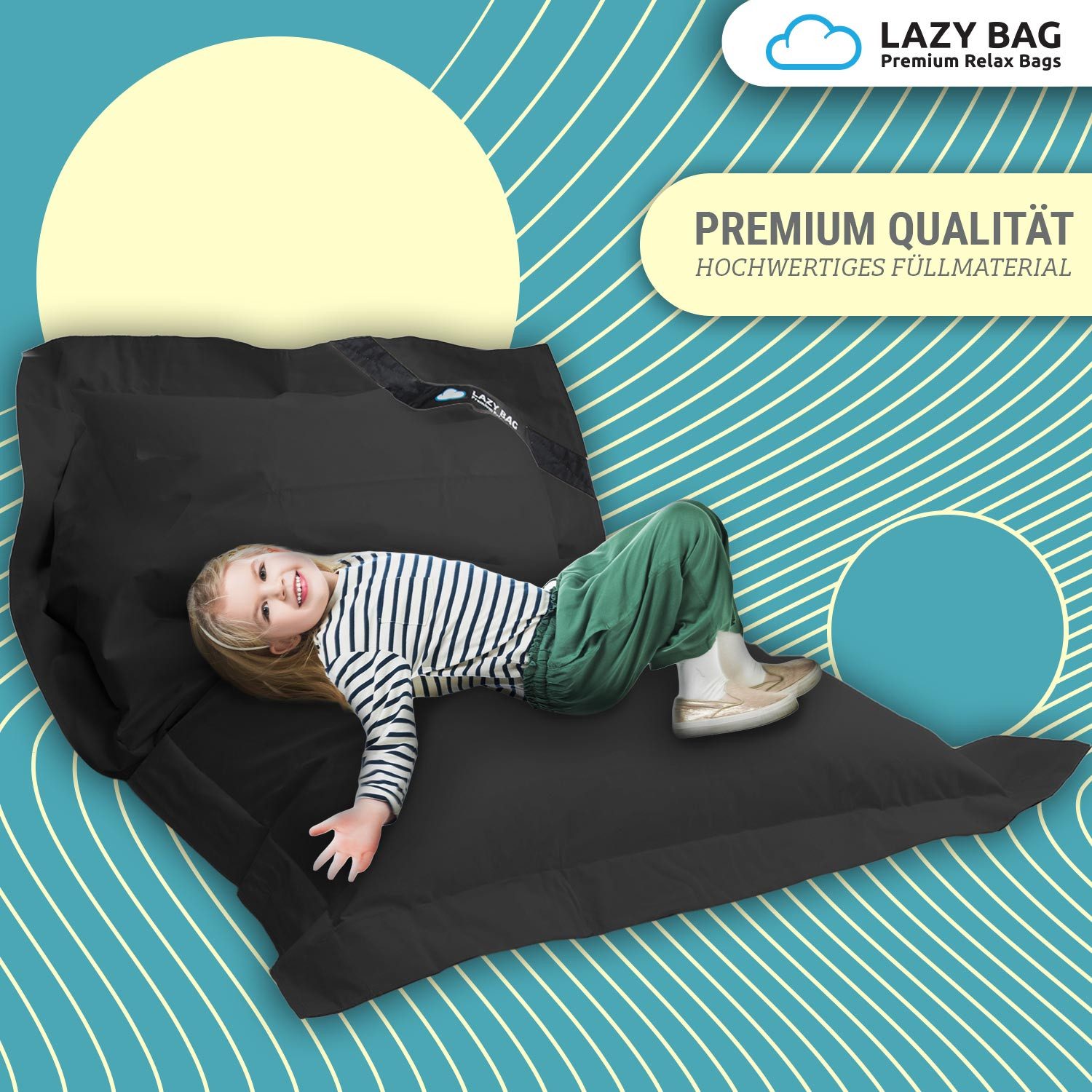 LazyBag Sitzsack Sitzsack XL 250 Liter Indoor Outdoor – Wasserfester Riesen günstig online kaufen