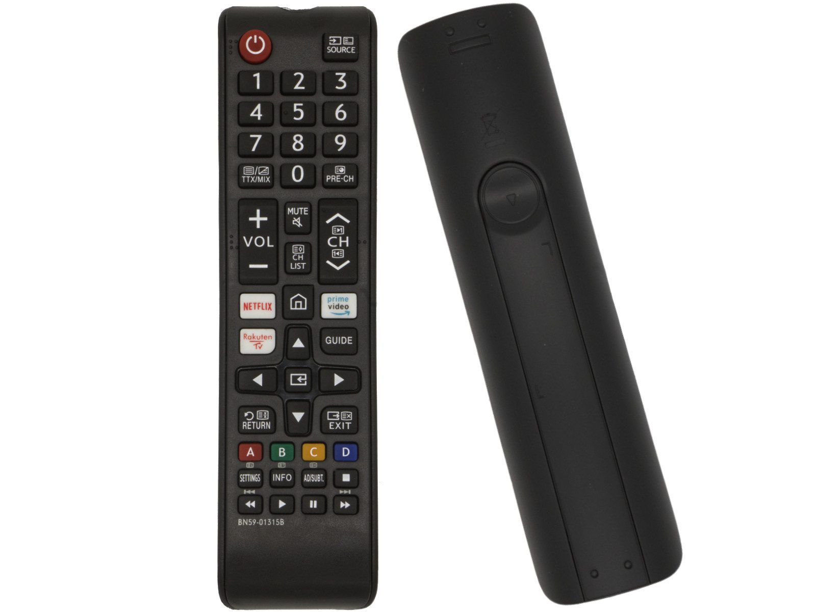 azurano Ersatz für SAMSUNG BN59-01315B Universal-Smart-TV-Fernbedienung (für 2018-2022 SAMSUNG UE Quantum Crystal - Netflix, Prime & Rakuten)