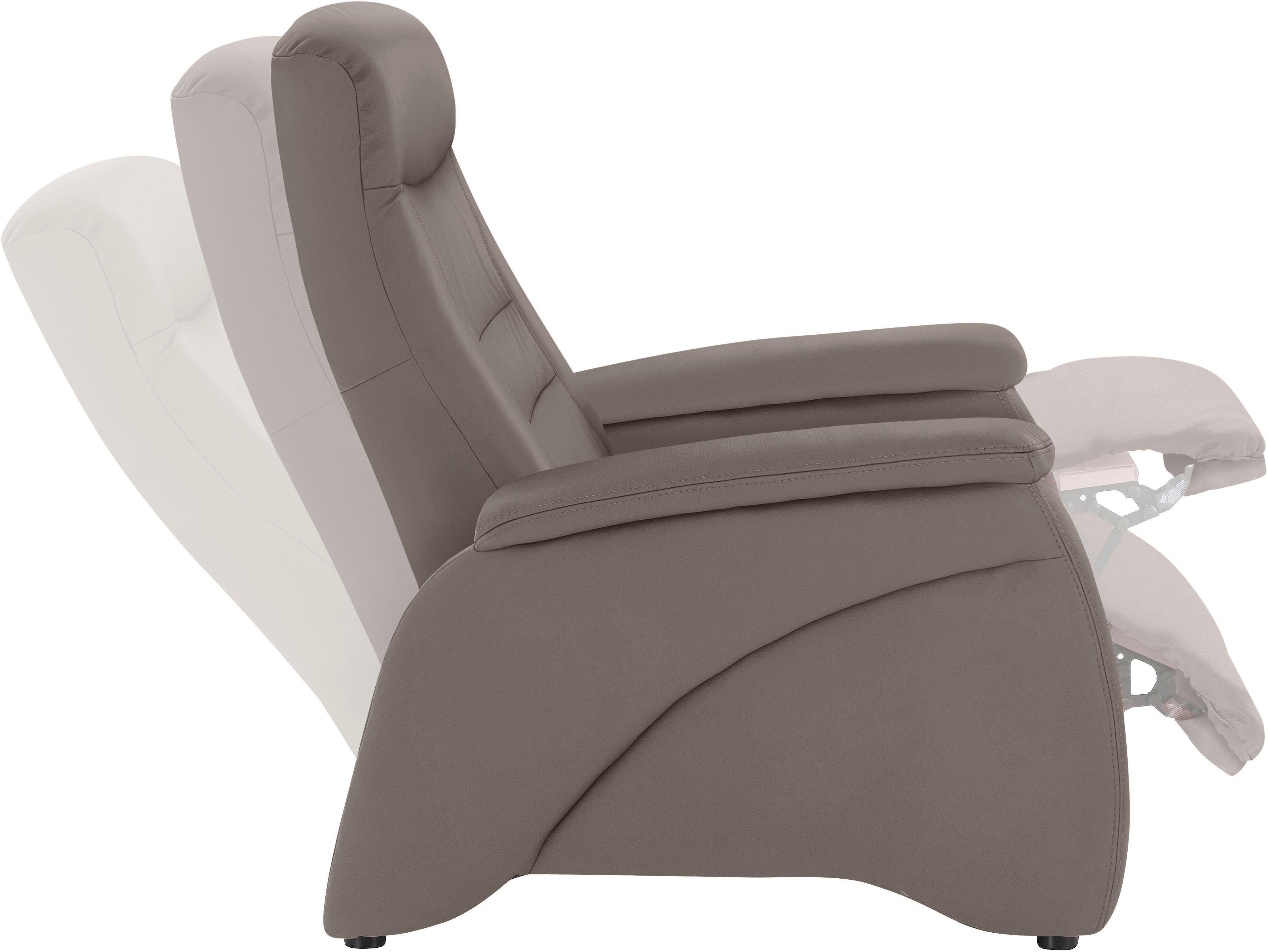 exxpo - sofa fashion Relaxsessel Ascoli, Relaxsessel, Loungesessel, Hochlehnsessel, mit Relaxfunktion – Bild 2 von 5