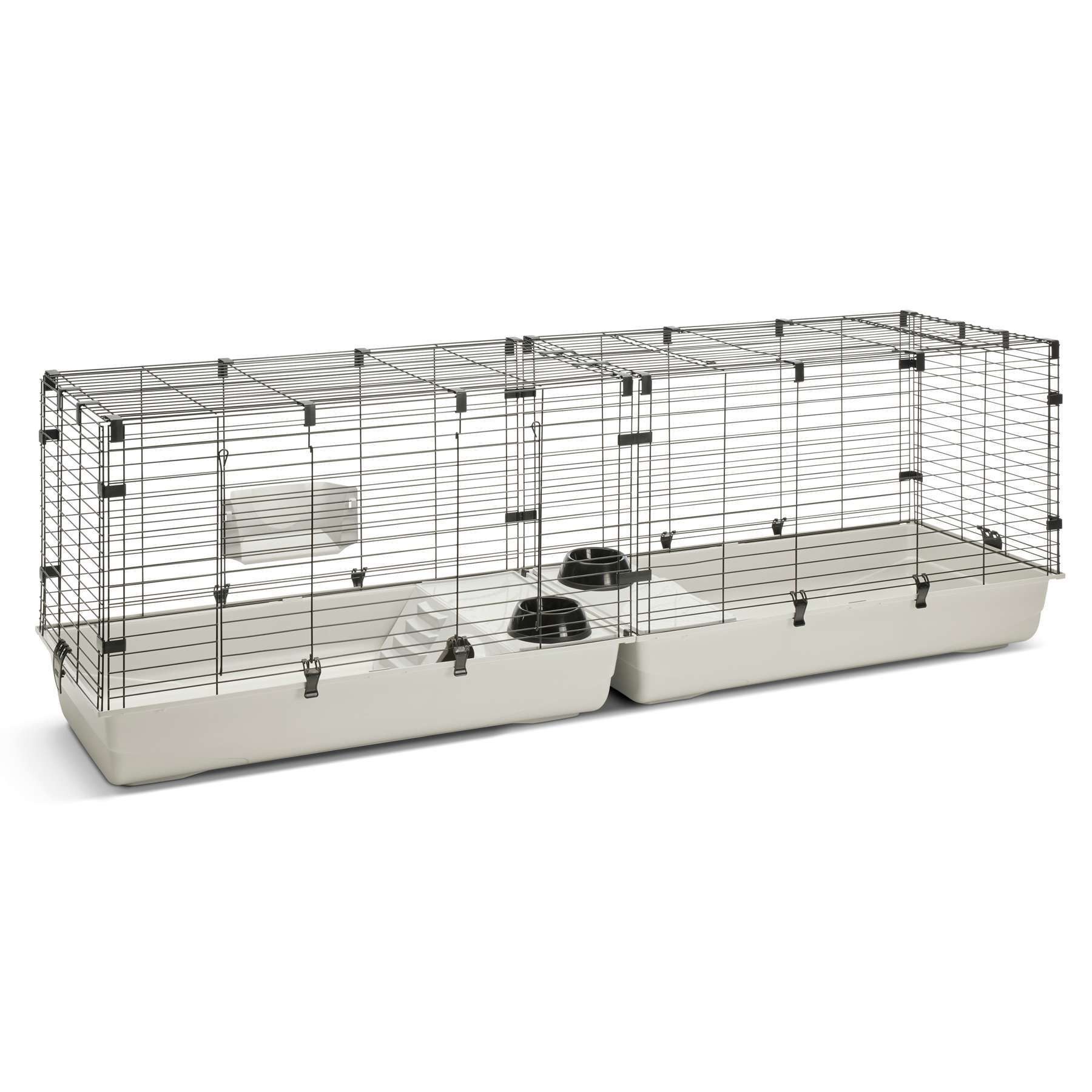 Kleintierkäfig XXL Kaninchen- und Meerschweinchenheim Cubix 198,5 x 49,5 x 64