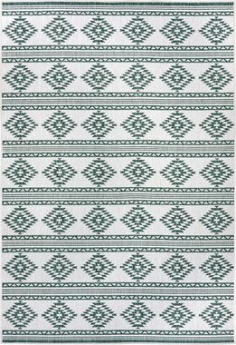 Teppich Maple, freundin Home Collection, rechteckig, Höhe: 5 mm, Flachgewebe Wendbar, Rauten Design, Pflegeleicht