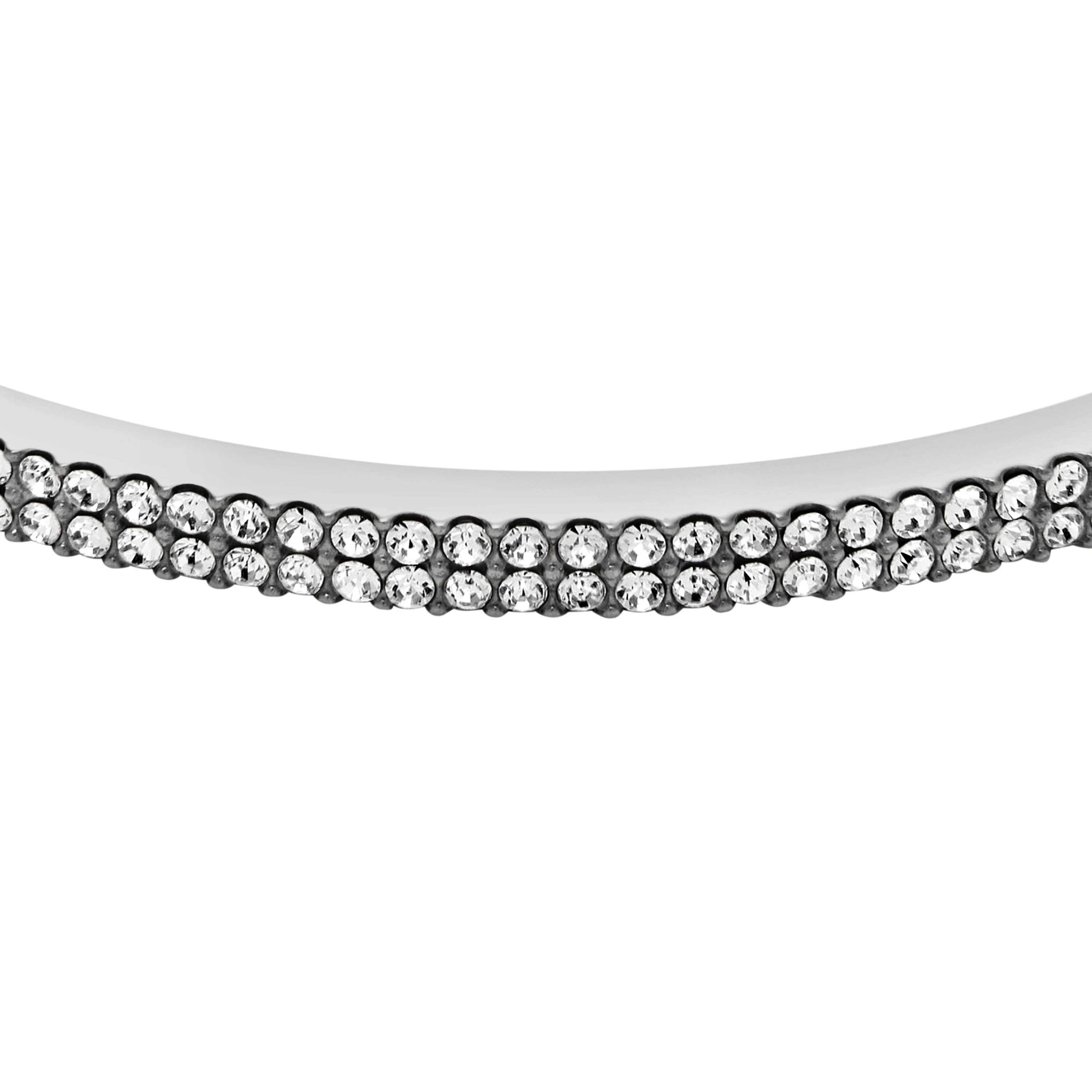 Fossil Armreif Schmuck Geschenk Edelstahl ELLIS, mit Glasstein