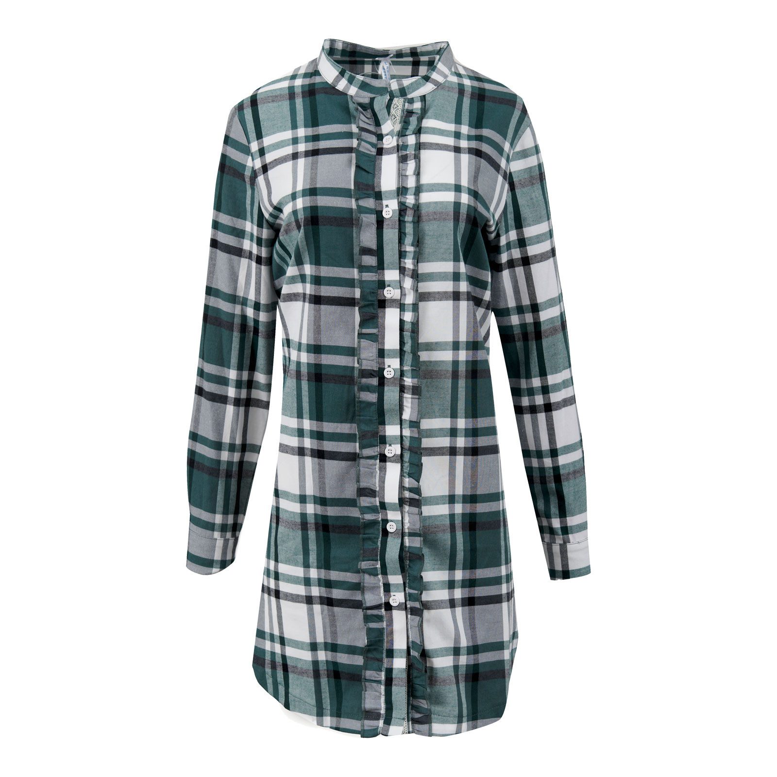 Louis & Louisa Nachthemd "Kuschelige Zeiten" mit Knopfleiste günstig online kaufen