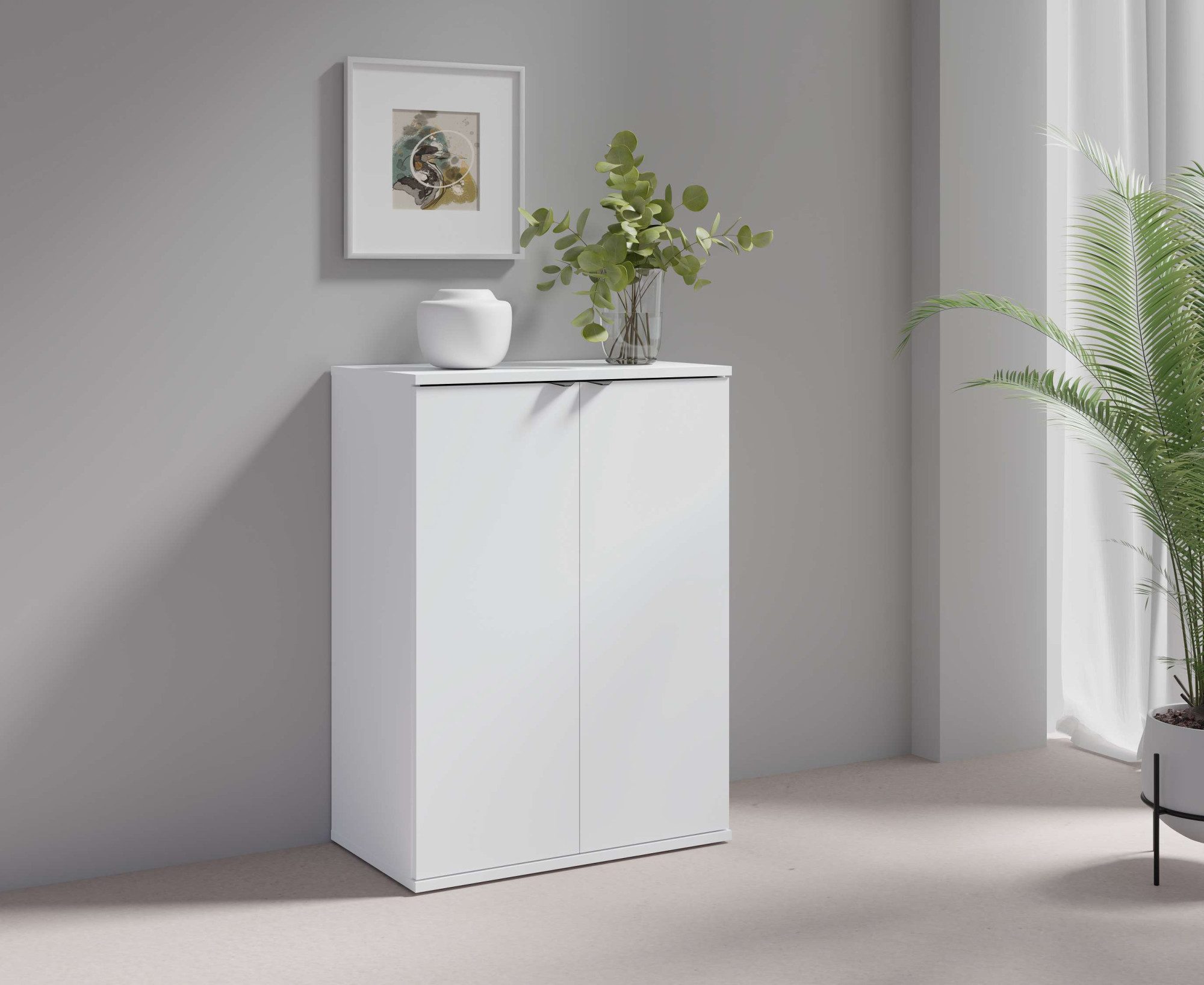 Kommode THALIAANA Sideboard mit 2 Türen, modernes Design, Breite 60 cm