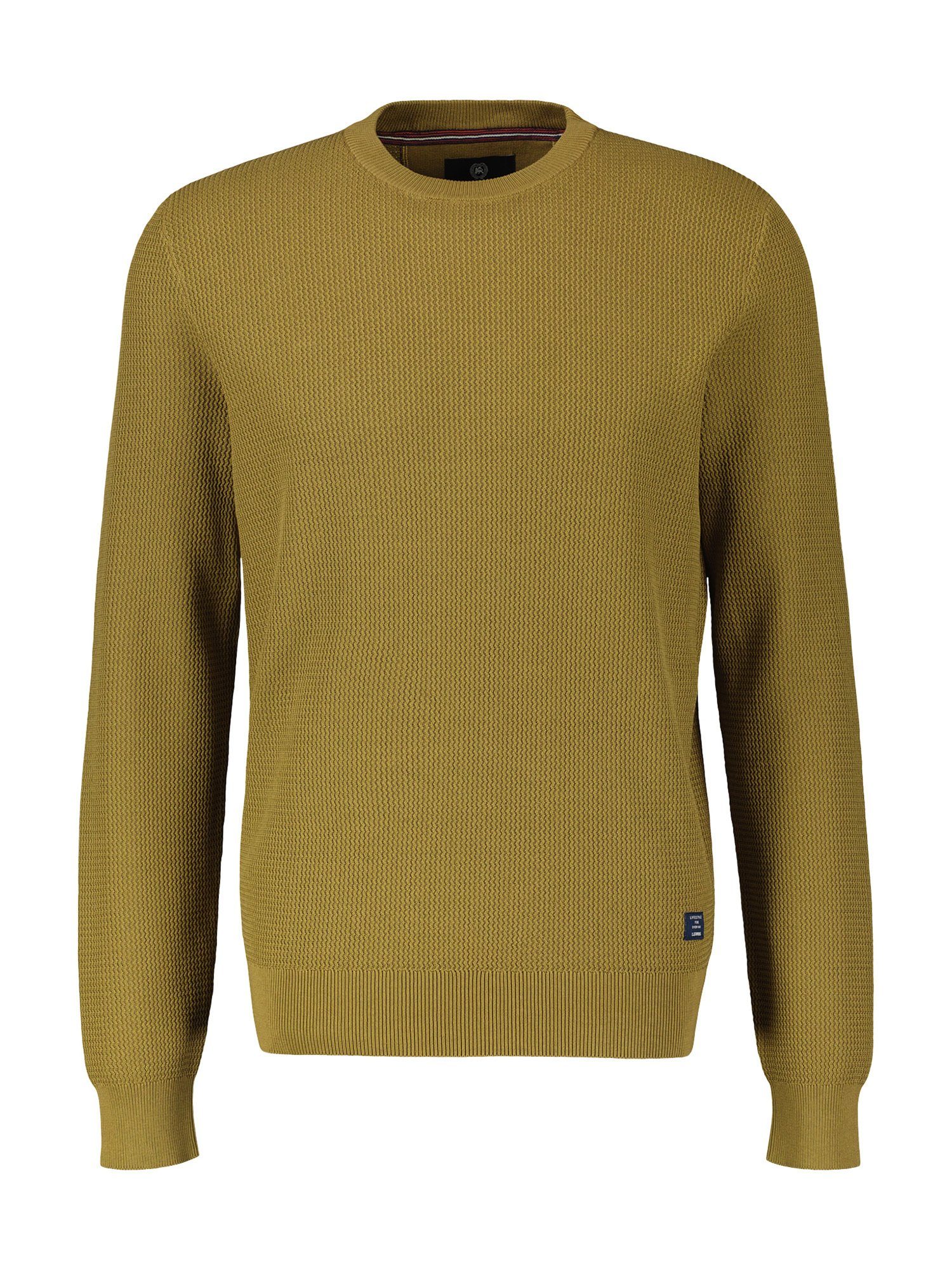 LERROS Strickpullover LERROS Strickpullover, O-Neck DRIED TOBACCO