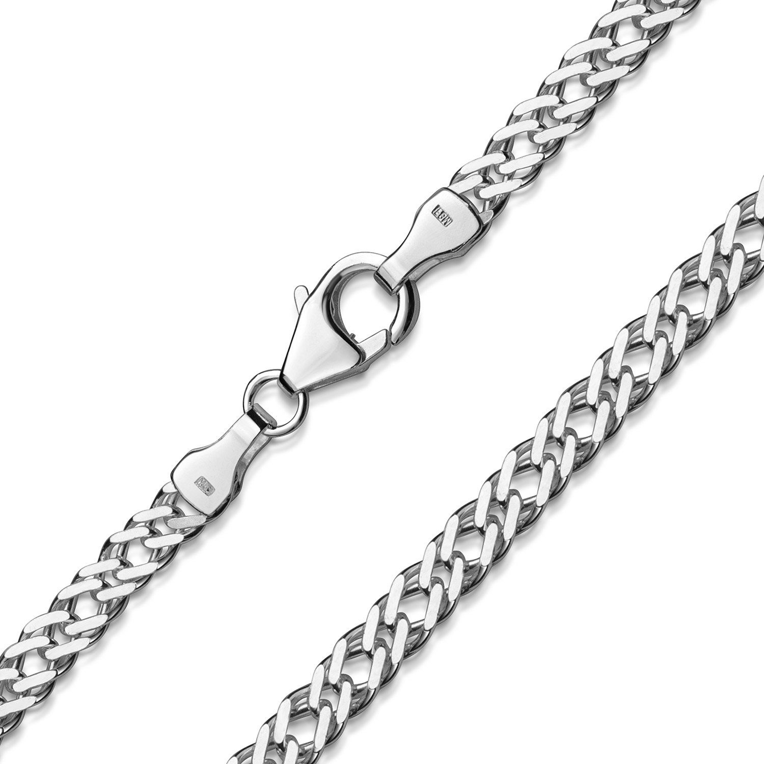 Materia Panzerkette Zwillings-Panzerkette Damen 3,9mm K65, aus 925 Sterling günstig online kaufen