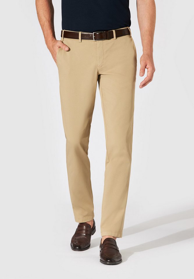 Hiltl Chinos Tamo Chino Hose Herren Slim Fit Stretch Baumwolle, sand, 25 Premium Baumwollhose, leichte Sommerhose, Chino für Büro und Freizeit