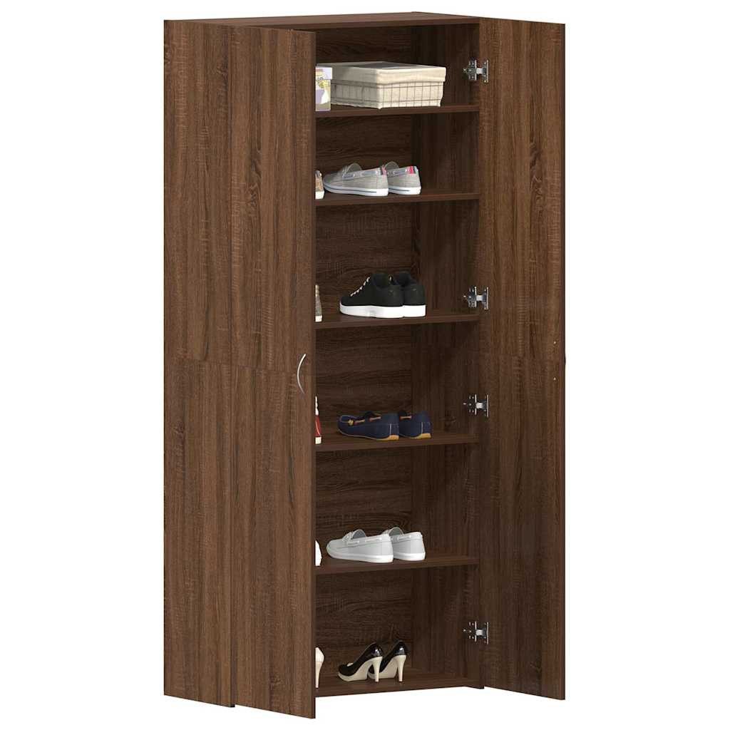 vidaXL Schuhregal Schuhschrank mit Regal Braun günstig online kaufen