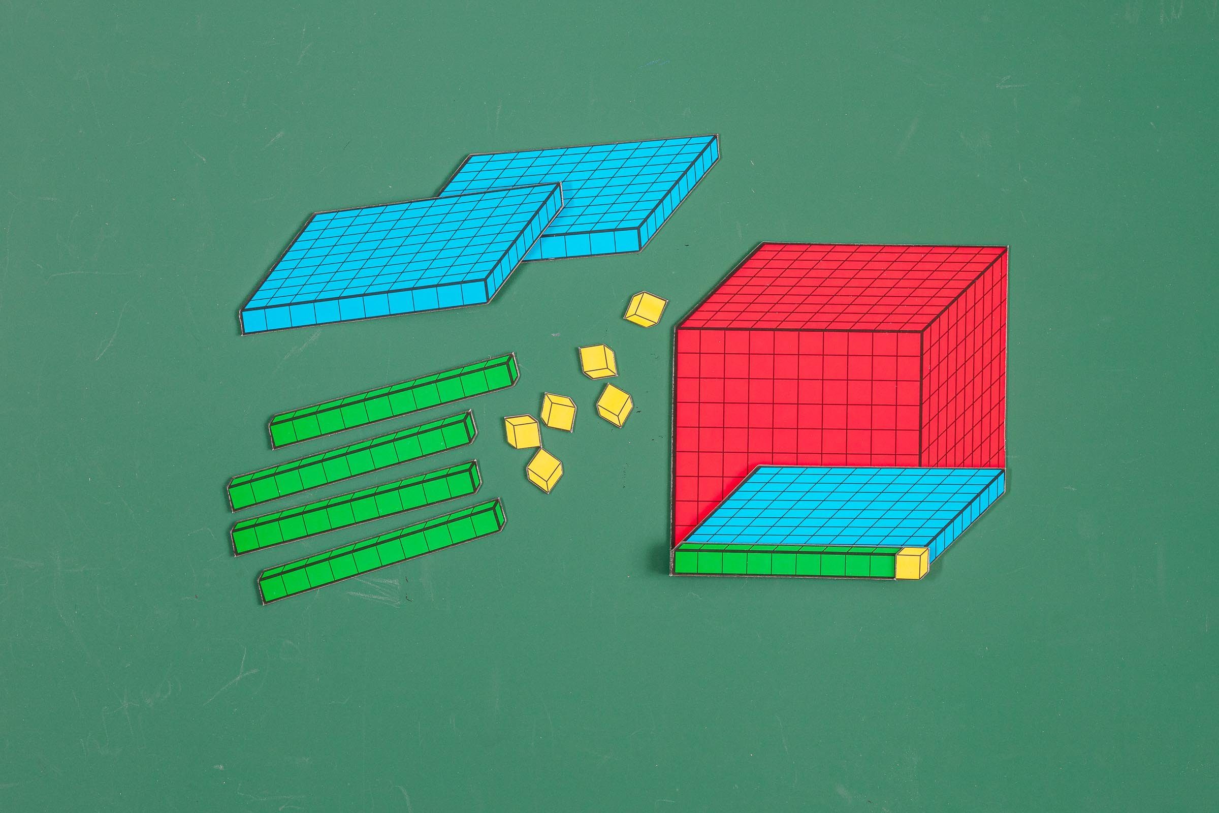 Wissner® aktiv lernen Lernspielzeug 3D Dezimalrechensatz magnetisch, Lernmaterial kombinierbar Mathematik, MAG-Pap°