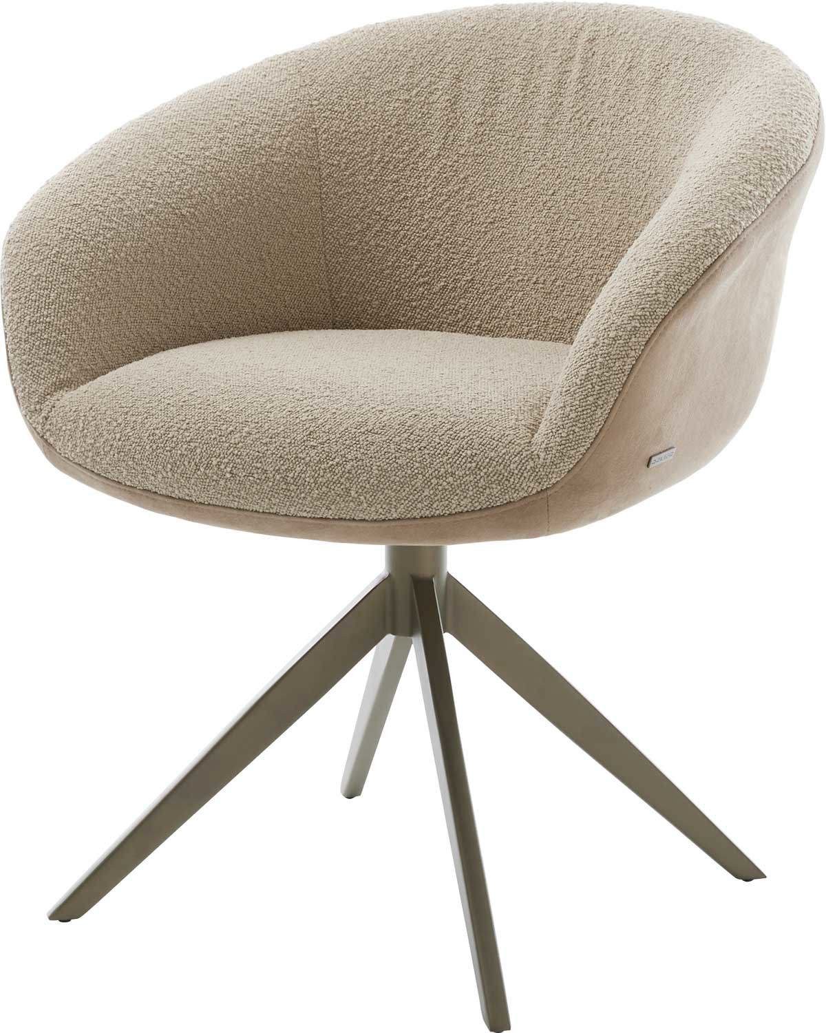 DELIFE Polsterstuhl Vinka-Flex, mit Armlehnen Kreuzgestell günstig online kaufen