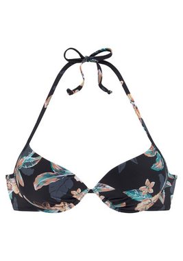 Venice Beach Push-Up-Bikini-Top Lori, mit modernem Print