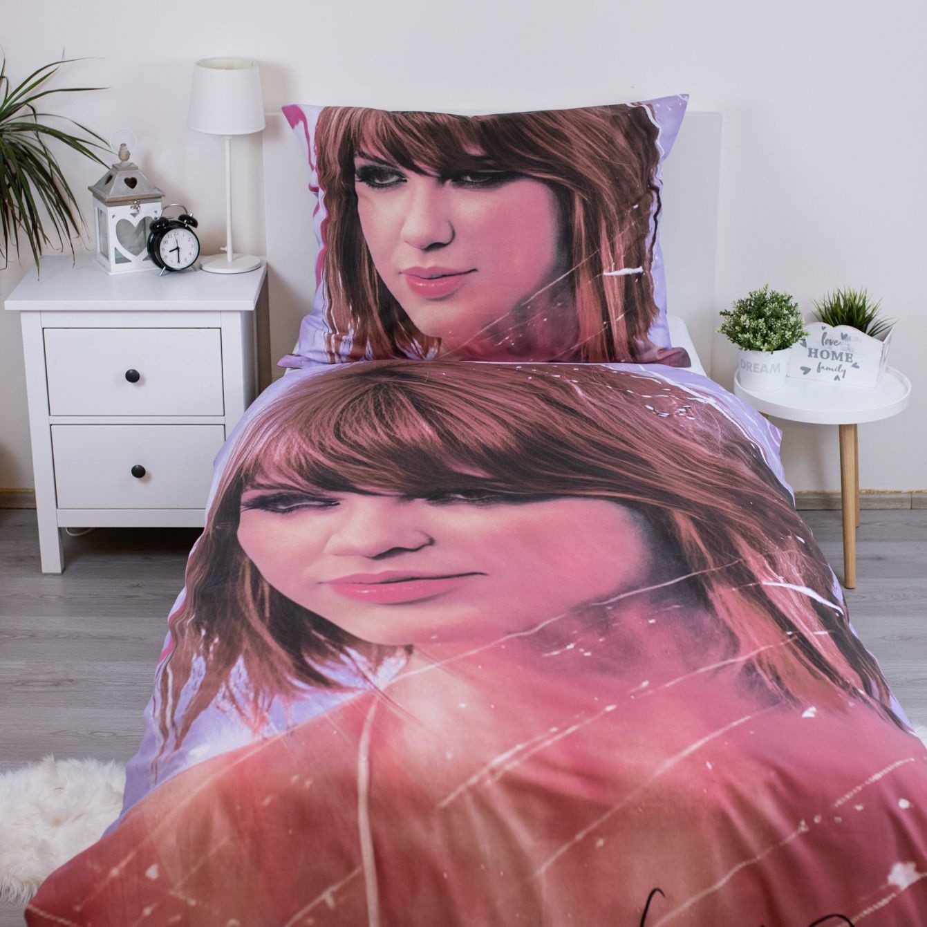 Taylor Swift Bettwäsche 140x200 cm Deckenbezug + 70x90 cm Kissenbezug Bettw günstig online kaufen