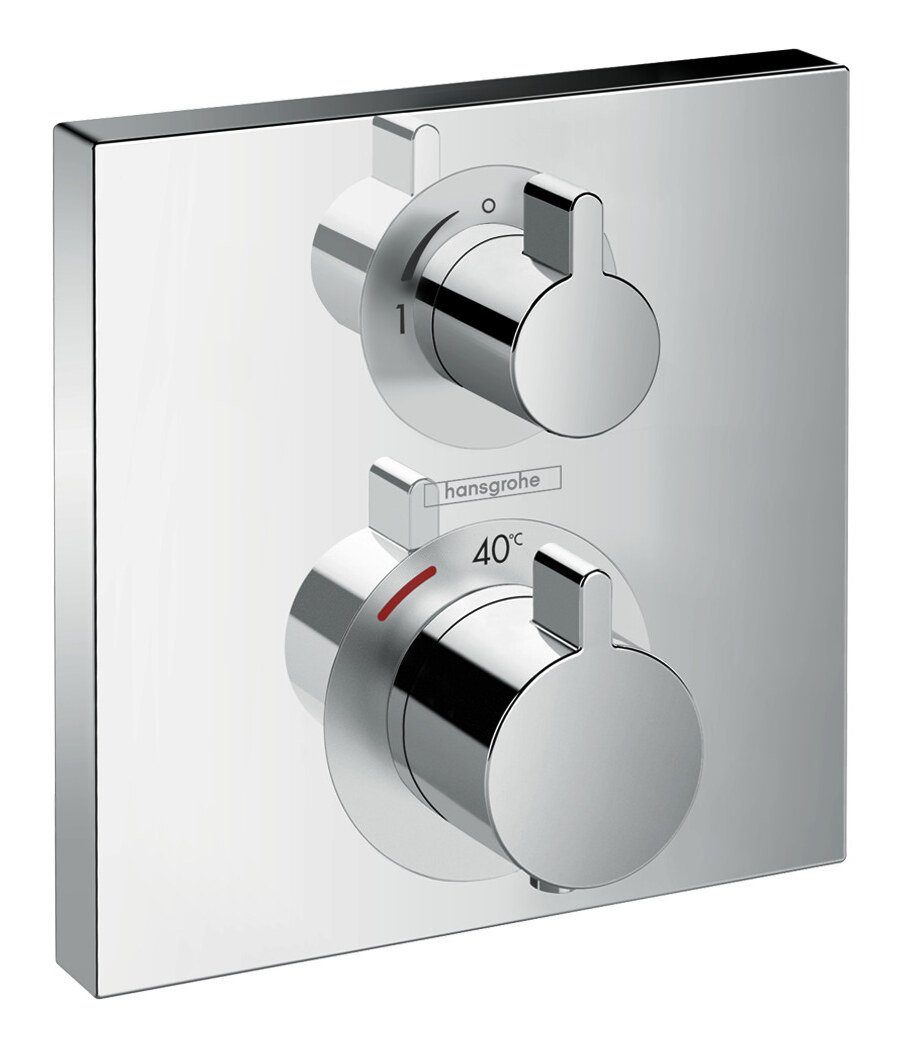 Unterputz Ecostat Unterputzarmatur Thermostat 1 Square Verbraucher Chrom - hansgrohe für