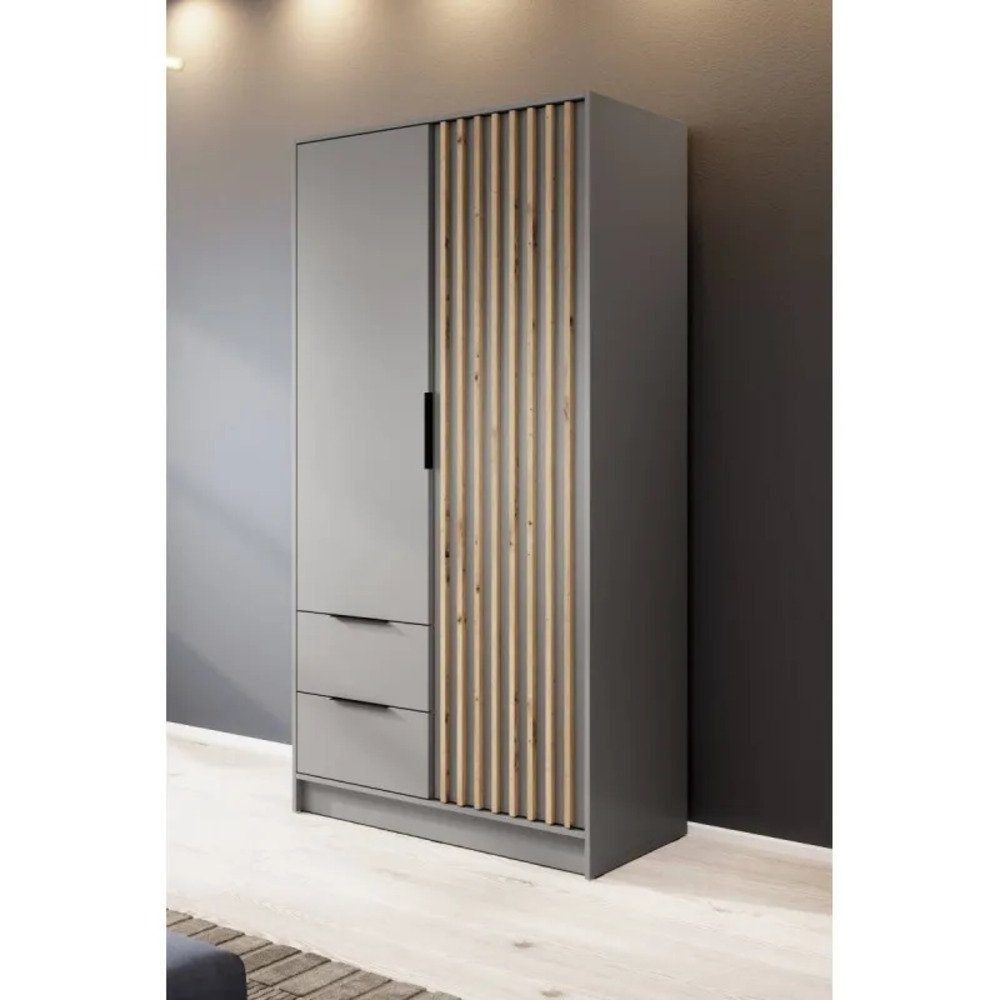 MOEBLO Kleiderschrank JOHN (Latten aus Holz, günstig online kaufen