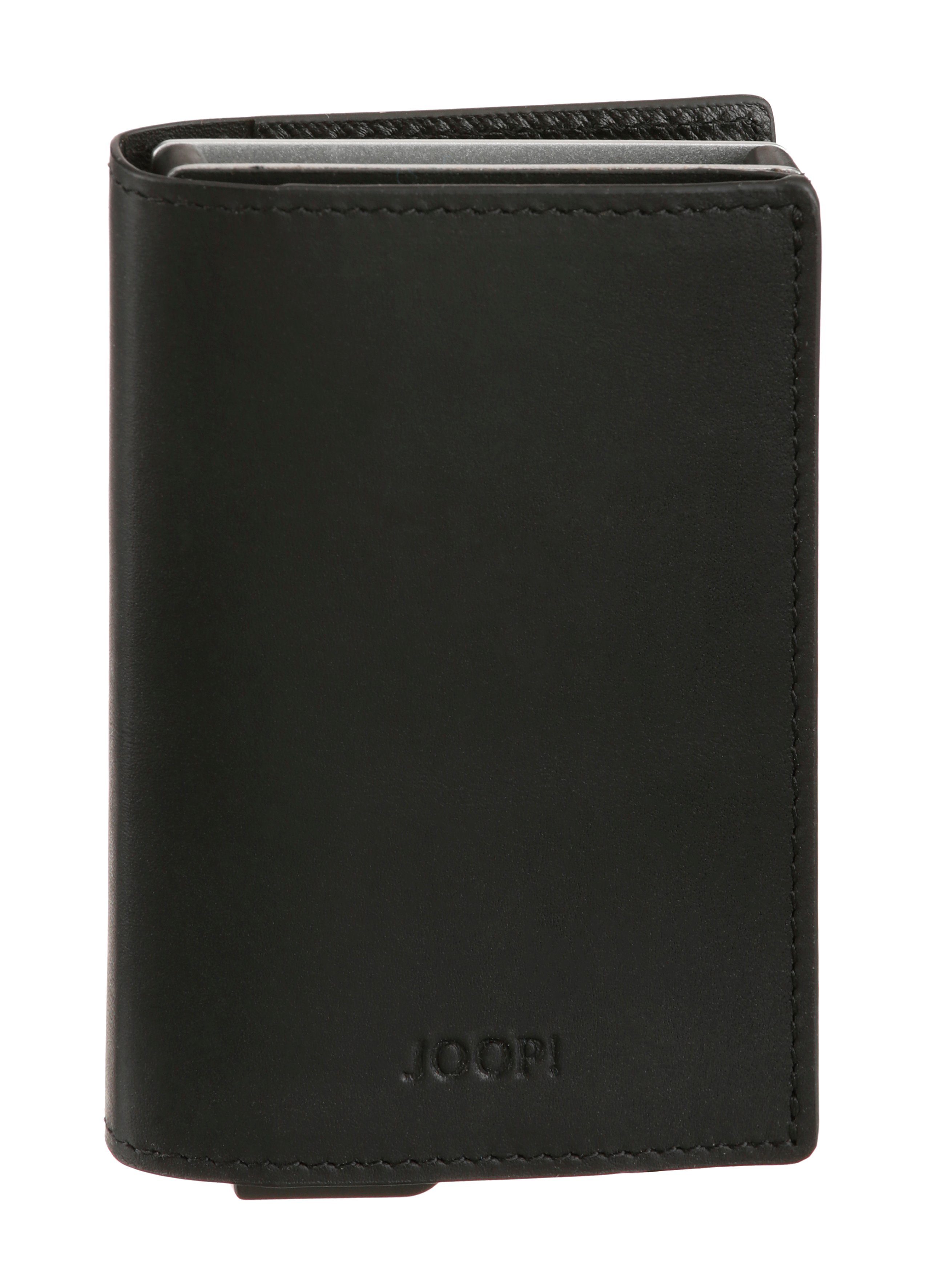 Joop! Kartenetui pero c-one e-cage sv8o, aus Leder, Gr. ca. B/H/T: 7,5/10,5/ 2 cm