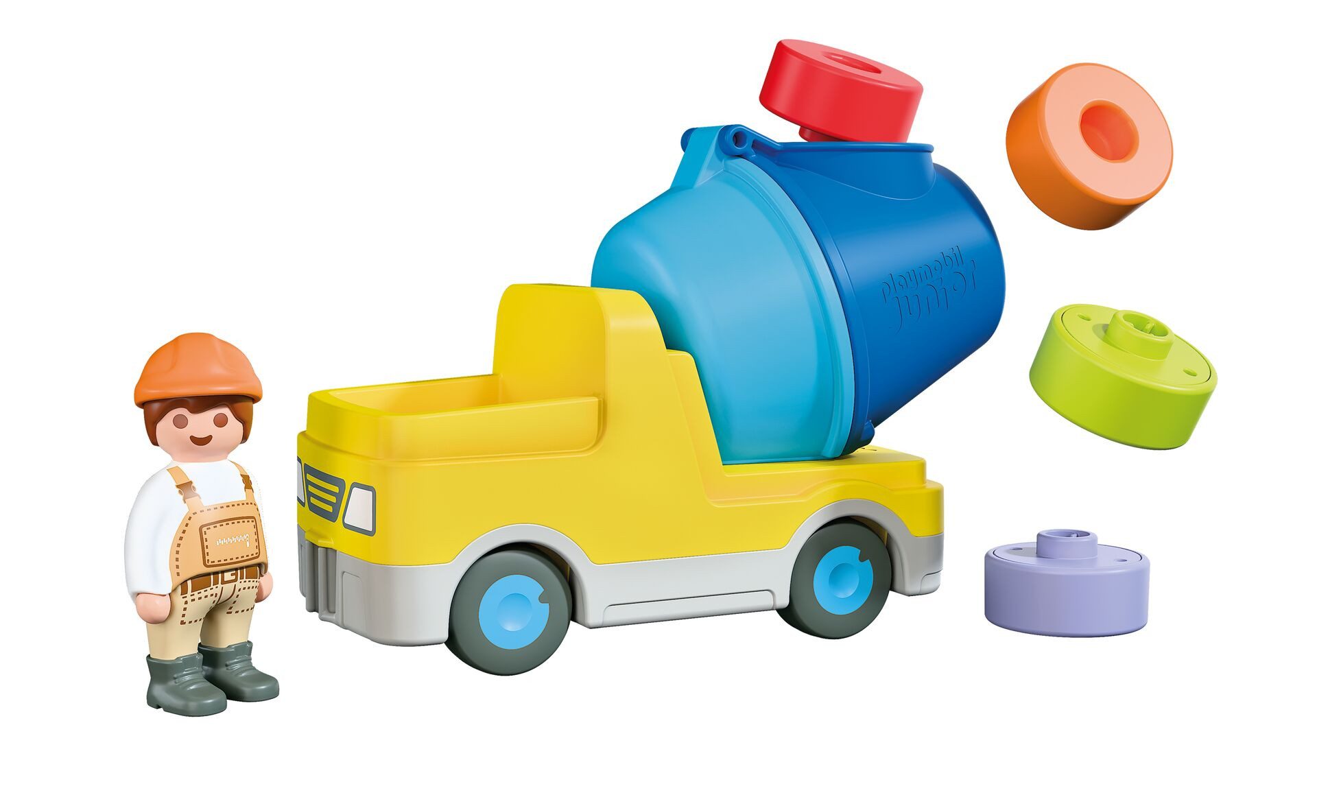 Playmobil® Betonmischer (72083), JUNIOR Konstruktions-Spielset, Made in Europe