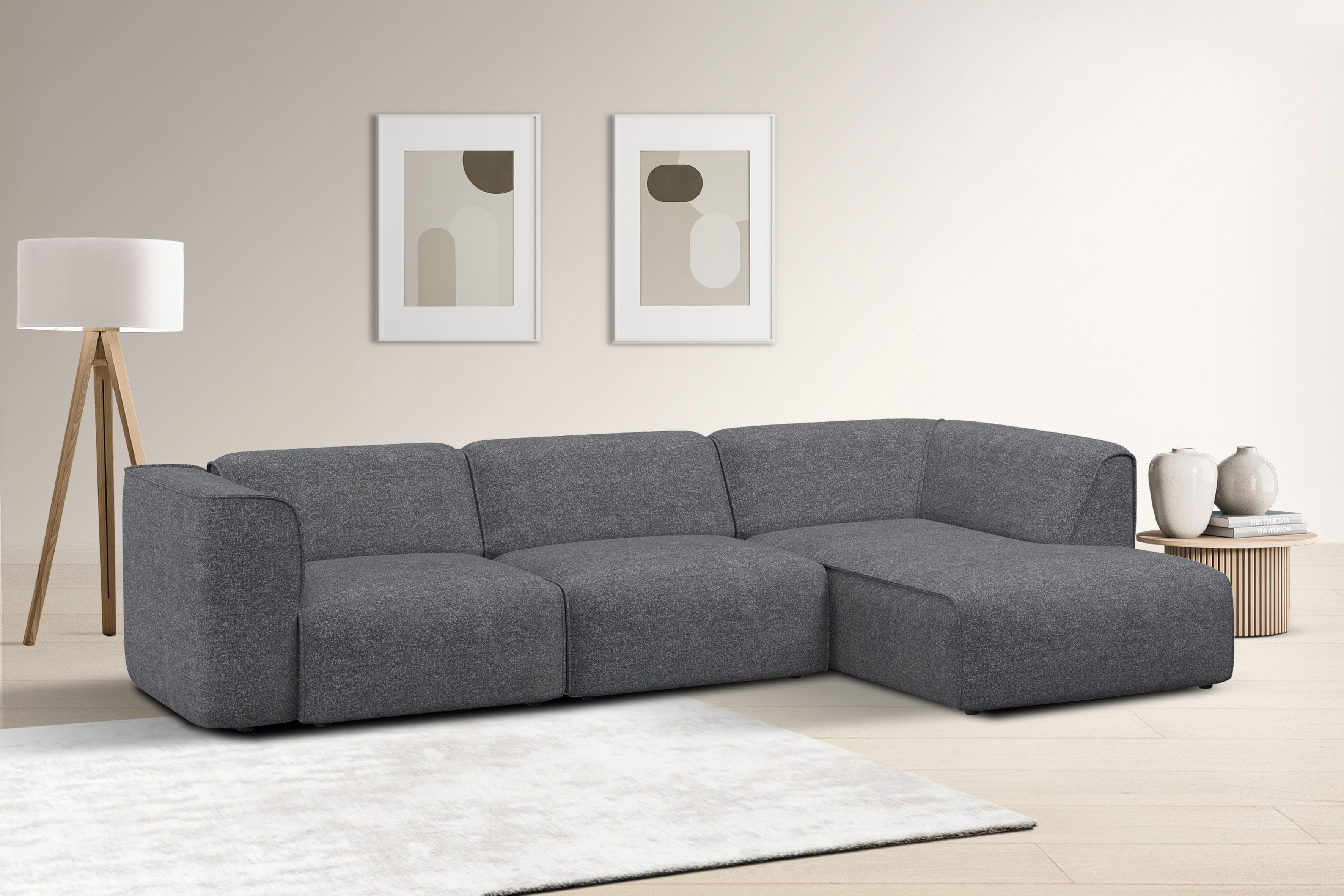 OTTO home Ecksofa "Merid L-Form, jederzeit durch Module erweiterbar, B/T/H: günstig online kaufen