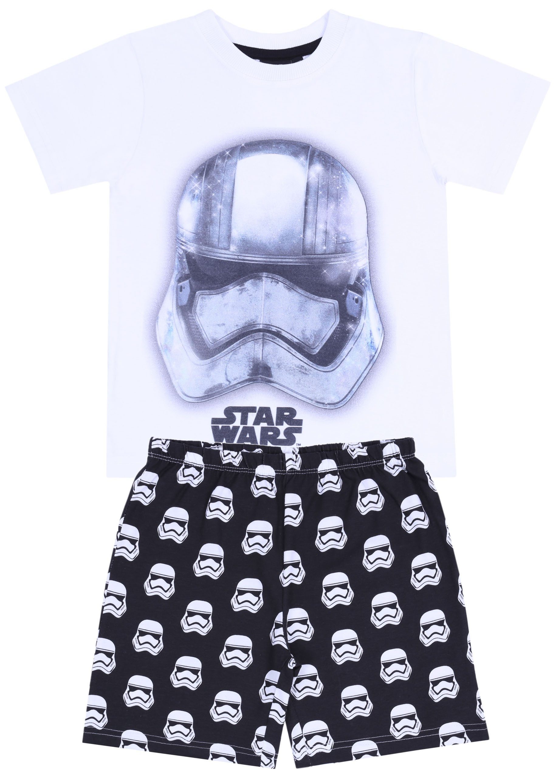 Sarcia.eu Pyjama Schwarz-weißes Pyjama Schlafanzug Star Wars DISNEY 4-5 Jahre