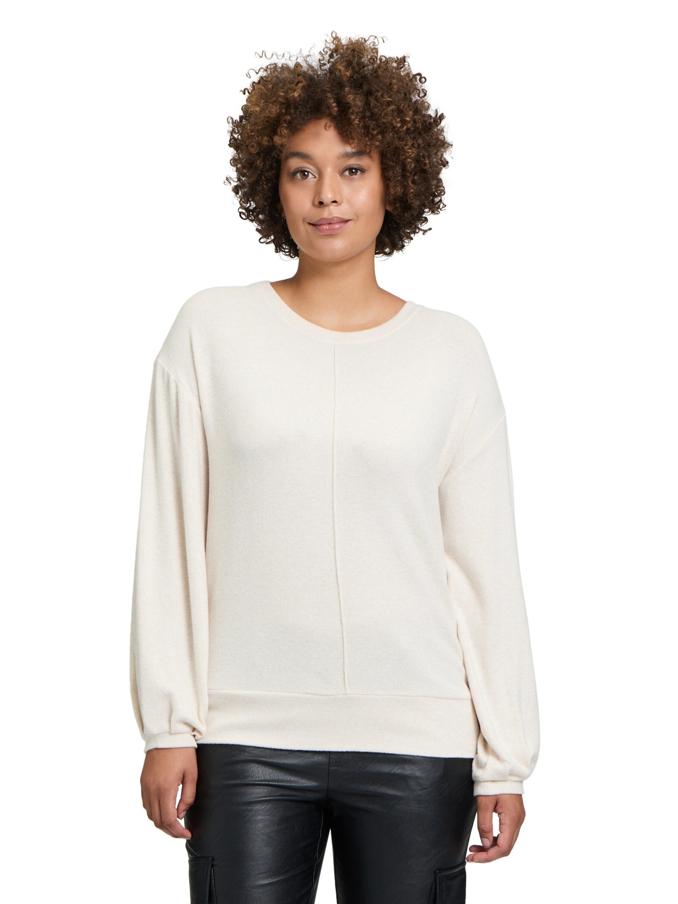 Cartoon Strickpullover (1-tlg) Falten