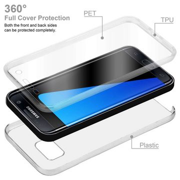 Cadorabo Handyhülle Samsung Galaxy S7 EDGE Samsung Galaxy S7 EDGE, Flexible Case Handy Schutzhülle - Hülle - Back Cover 360° Grad