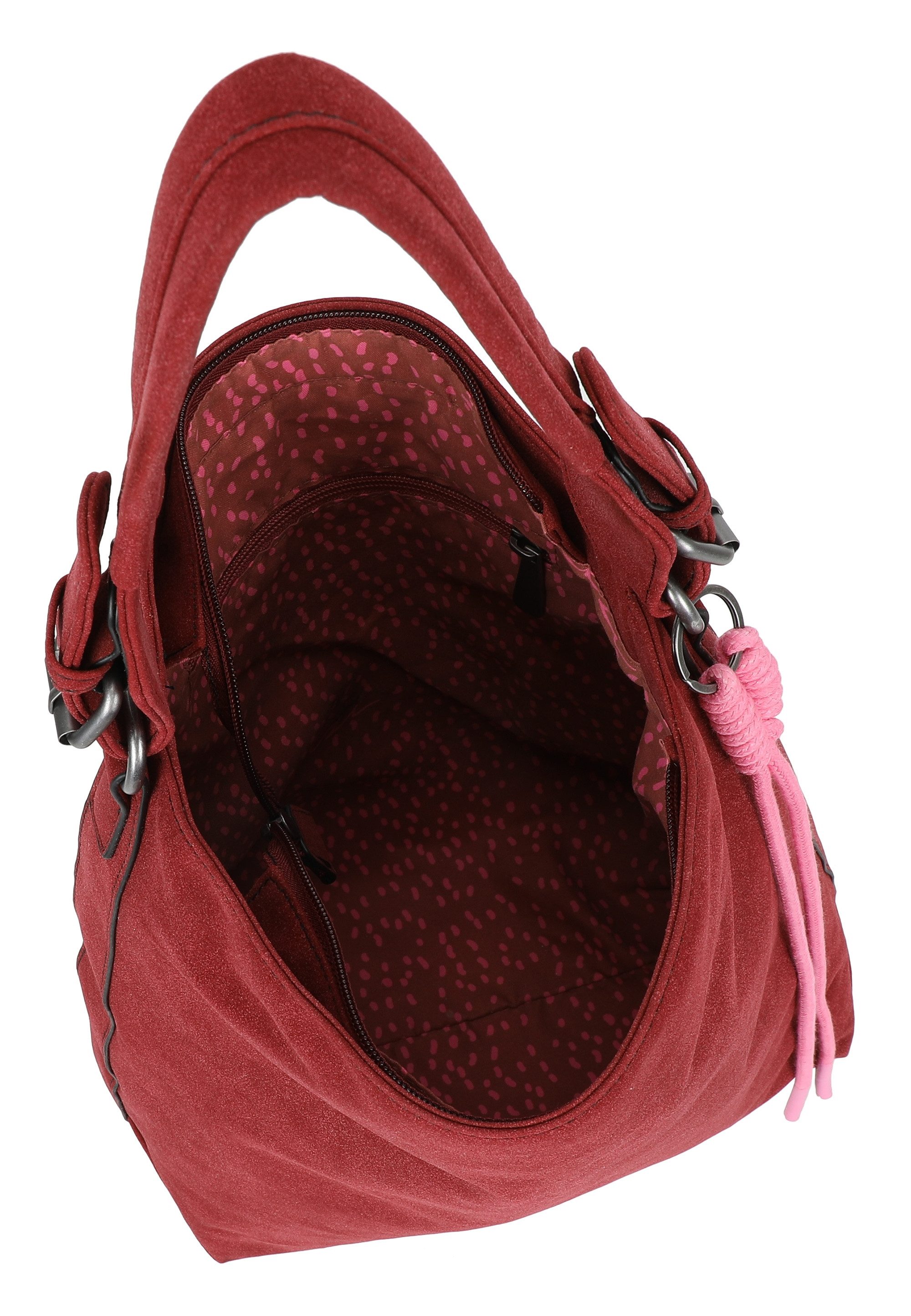 Fritzi aus Preußen Schultertasche Jacky Black, mit Reißverschluss