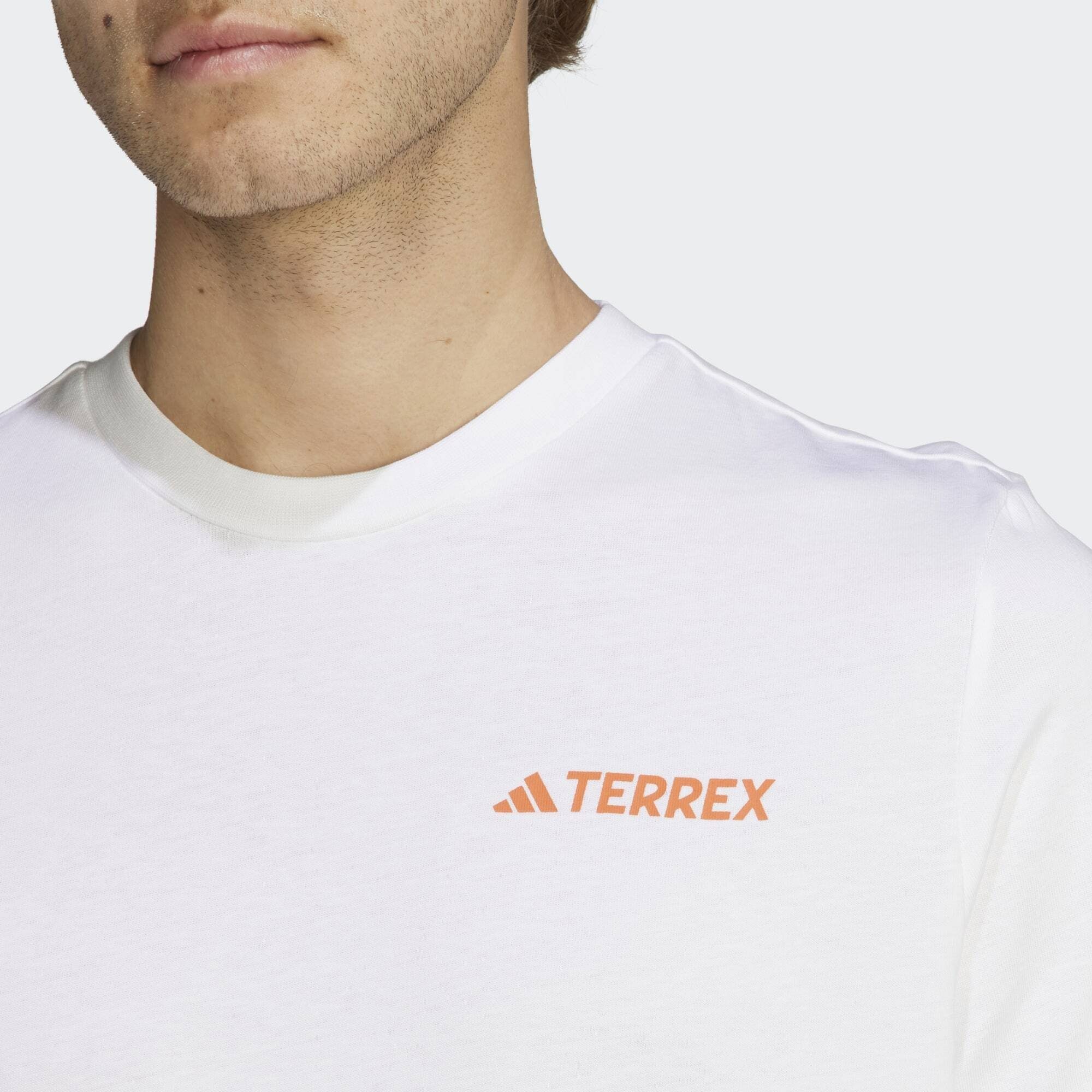 GRAPHIC White T-SHIRT adidas TERREX ALTITUDE Funktionsshirt TERREX