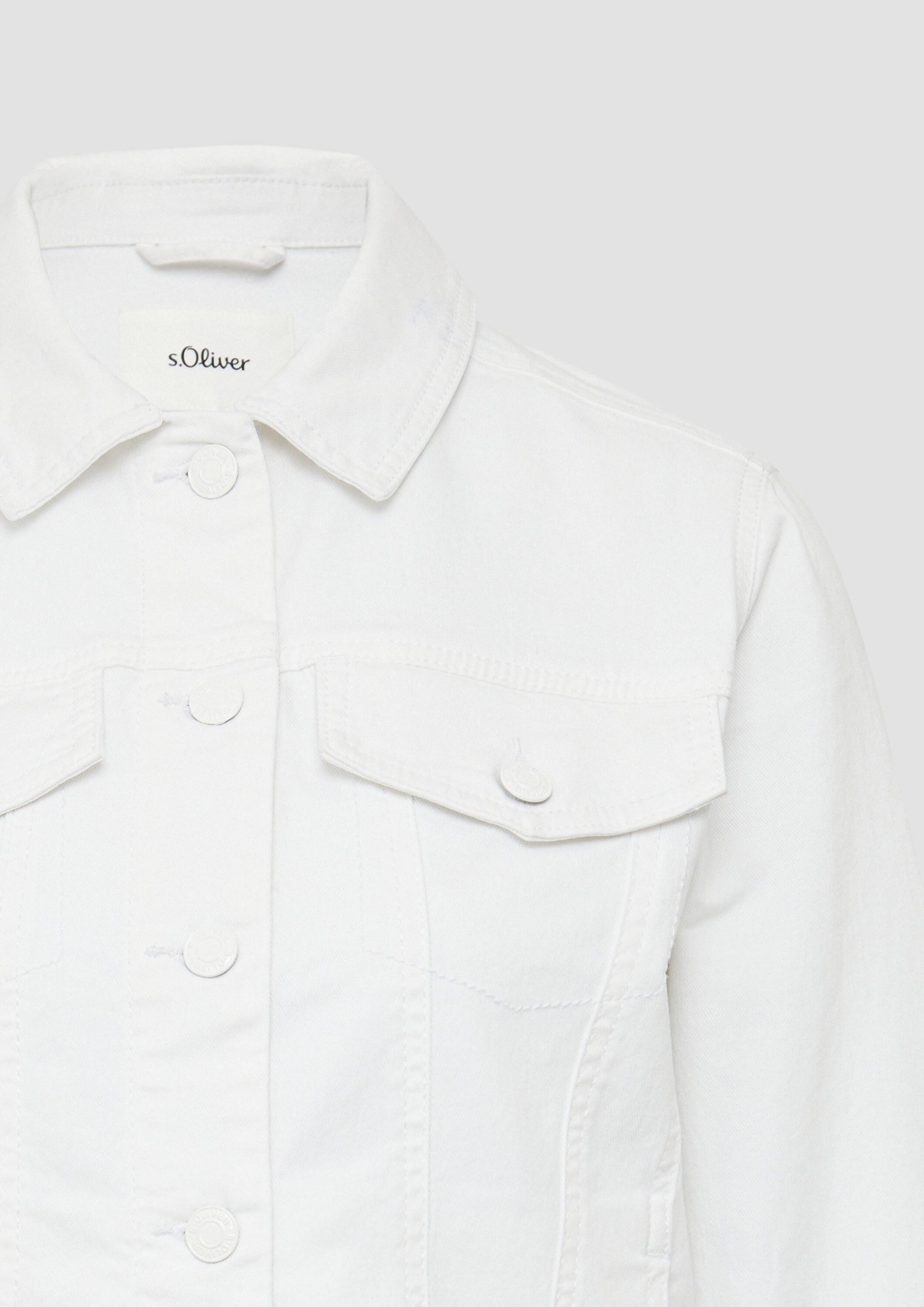 s.Oliver Funktionsjacke Indoor-Jacke Elastische Jeansjacke mit seitlichen Eingrifftaschen