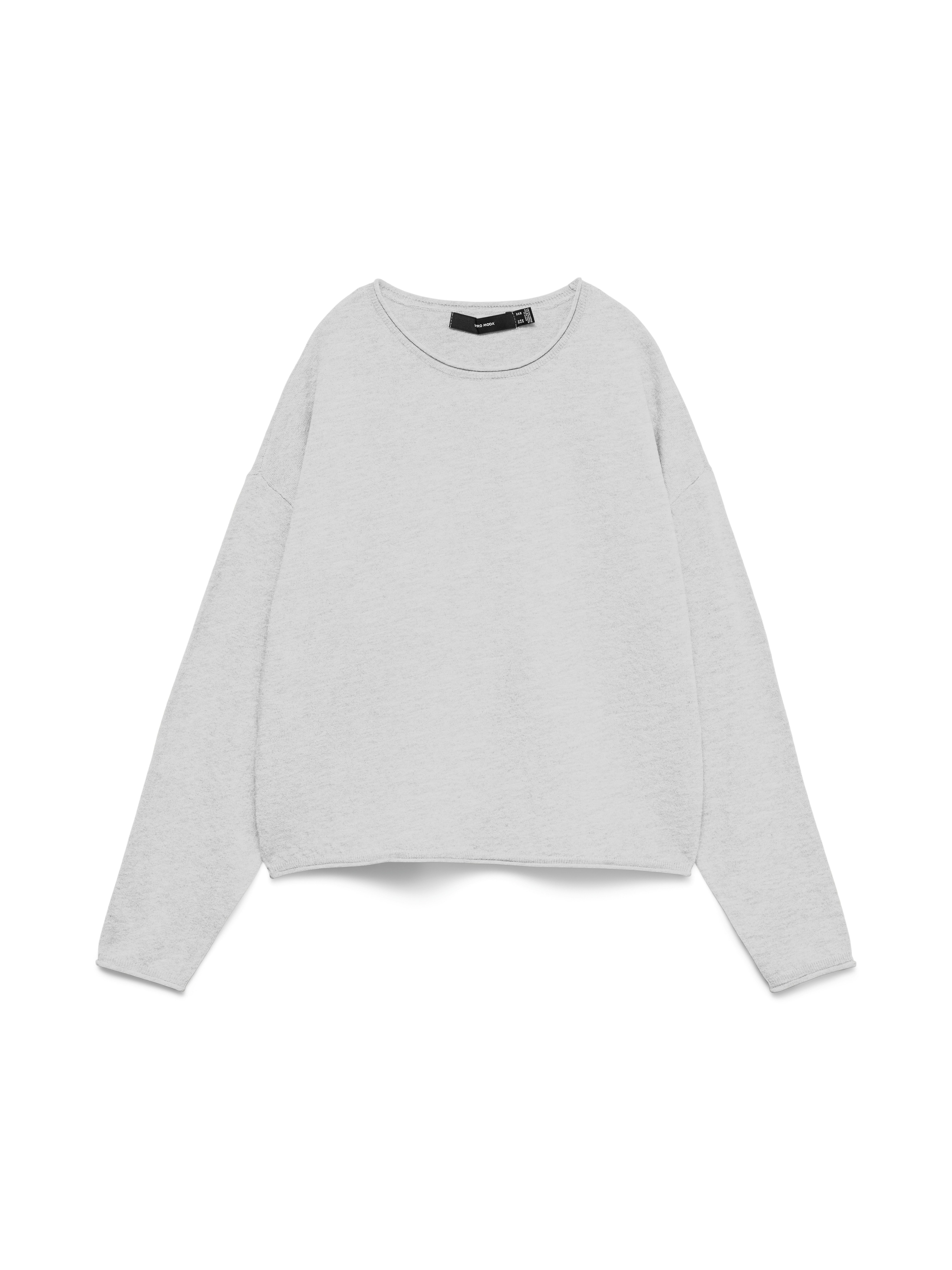 Vero Moda Strickpullover VMEXCITING PLAIN LS O-NK ROLL PULLOV BOO günstig online kaufen