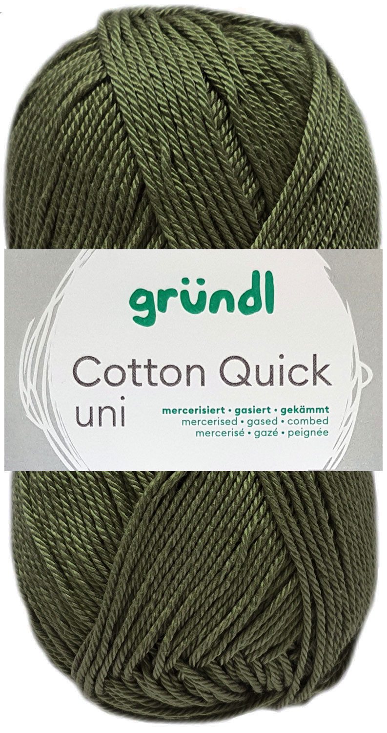 Gründl 50 Gramm Gründl Wolle Cotton Quick Uni Farbauswahl Häkelwolle