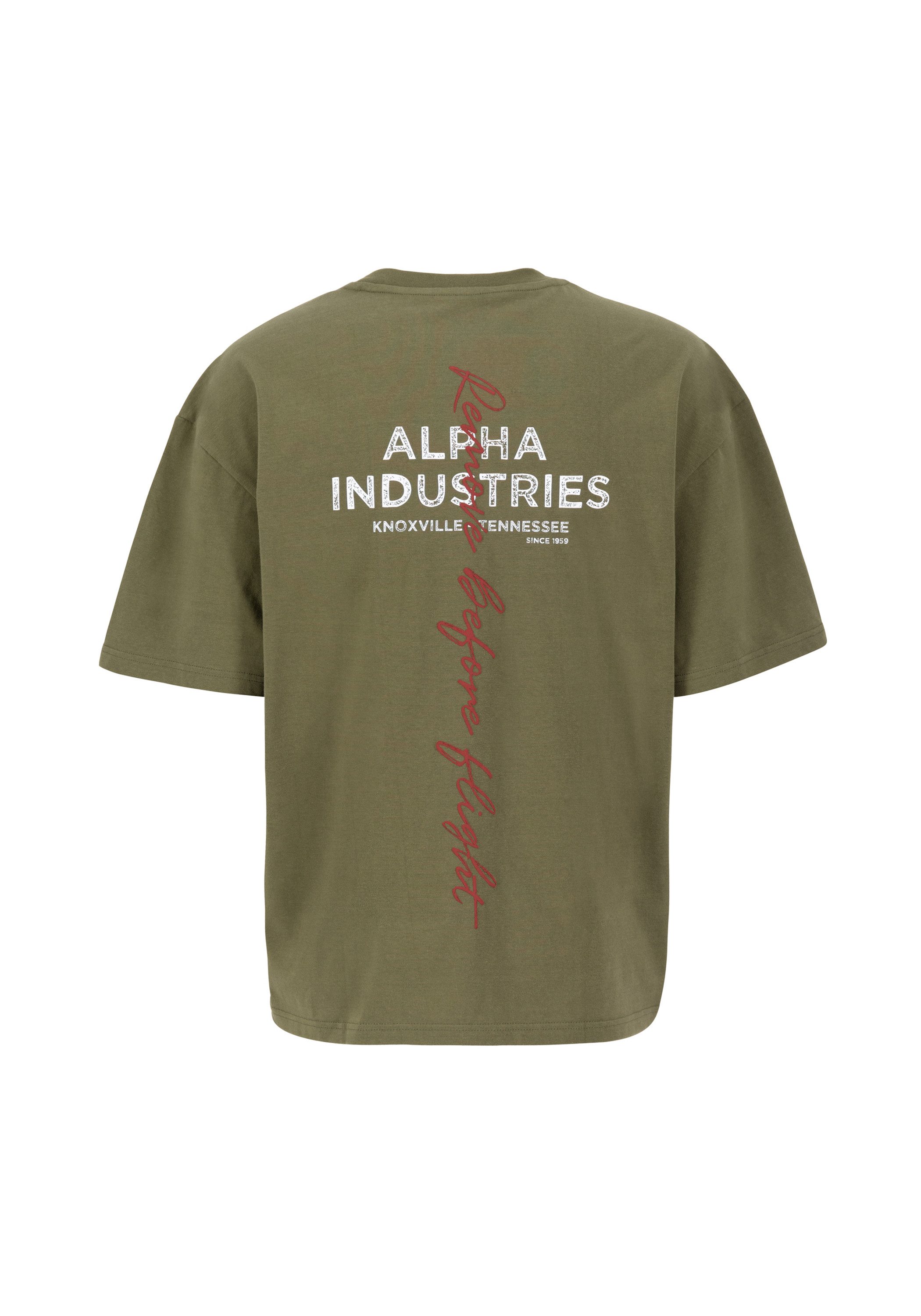 Alpha Industries T-Shirt Signature Backprint T-Shirt günstig online kaufen