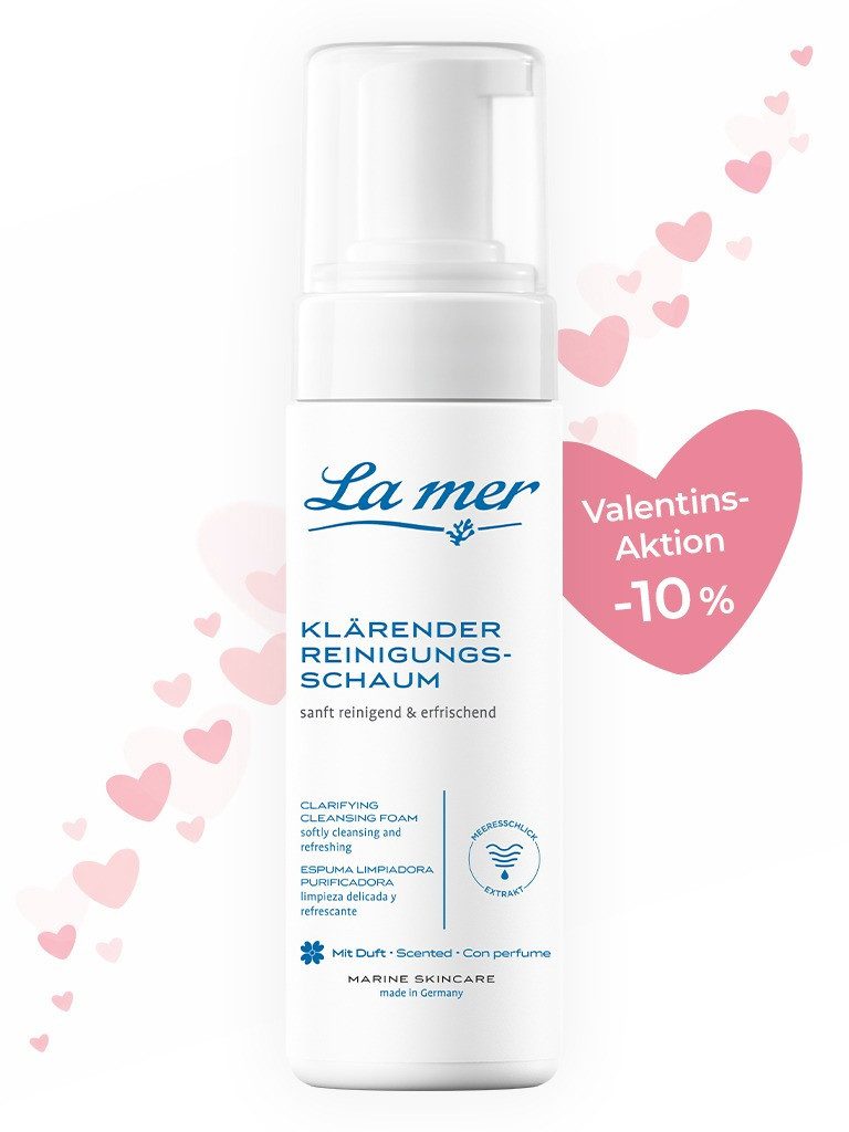 La mer Gesichtspflege Klärender Reinigungsschaum – sanfte Gesichtsreinigung Erfrischender Reinigungsschaum mit Meeresschlick-Extrakt, entfernt Make-up und Schmutz besonders sanft und reinigt porentief