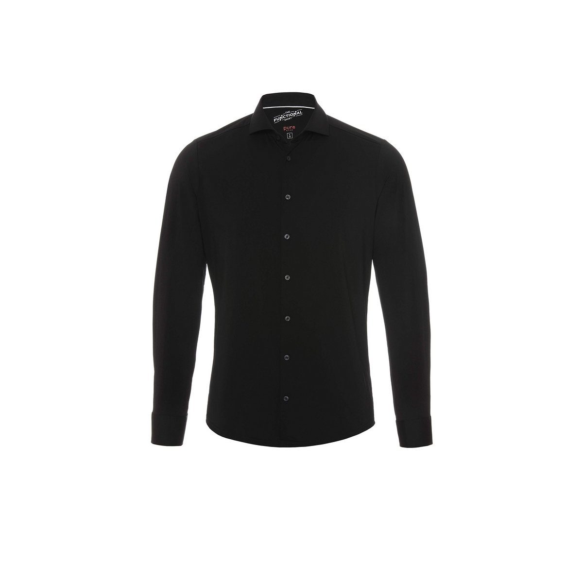 Hatico Businesshemd schwarz regular fit (1-tlg., keine Angabe)